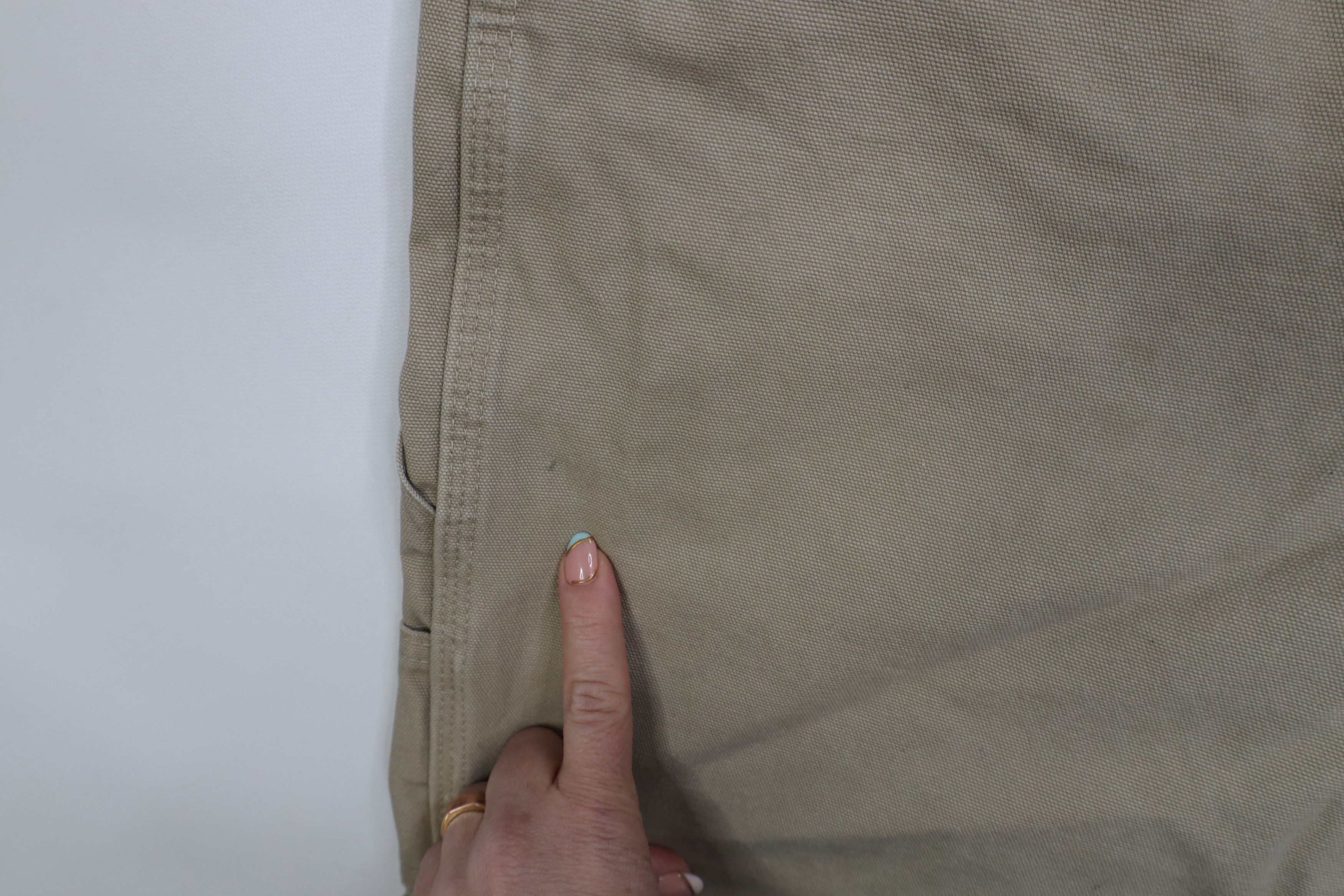 Dickies Vintage Y2K Dickies Relaxed Fit Canvas Dungaree Shorts Beige Size US 34 / EU 50 - 5 Thumbnail