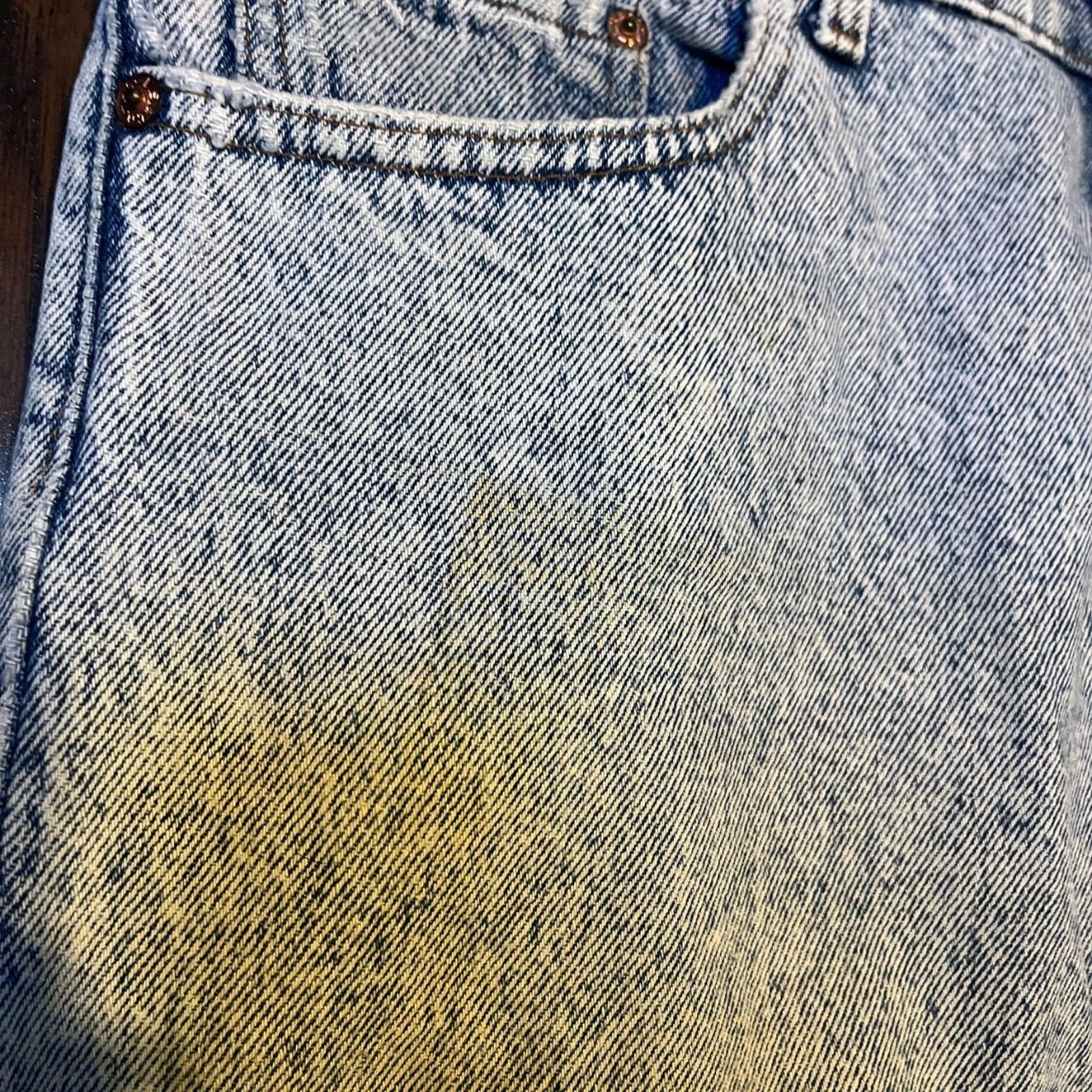 Levi's Vintage Distressed 80s Light Blue wash Levis Jeans Size US 36 / EU 52 - 2 Thumbnail