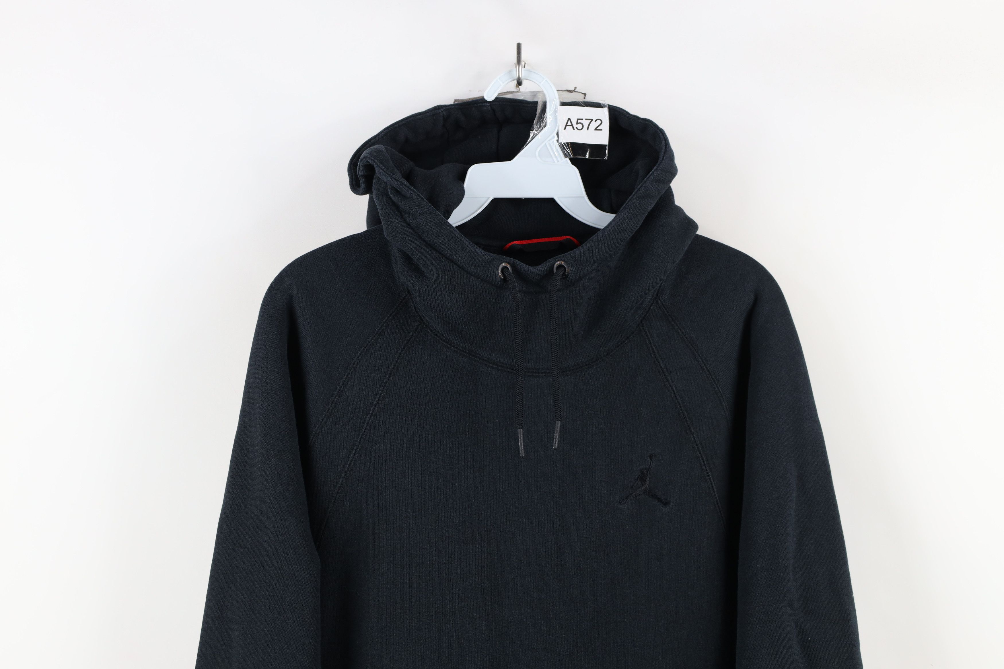 Nike × Vintage Nike Air Jordan Wings French Terry Hoodie Sweatshirt Black Size US L / EU 52-54 / 3 - 2 Thumbnail