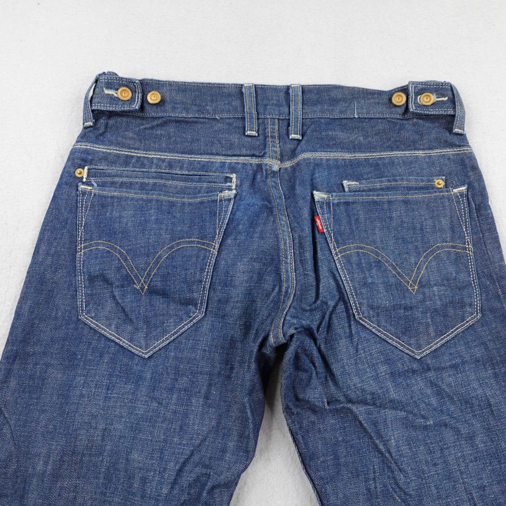 Levi's Levi's Jeans Men 32x30 Blue 511 Skinny Raw Denim Cinch Waist 5-Pocket Pocket Logo Zipper Button Size US 32 / EU 48 - 5 Thumbnail
