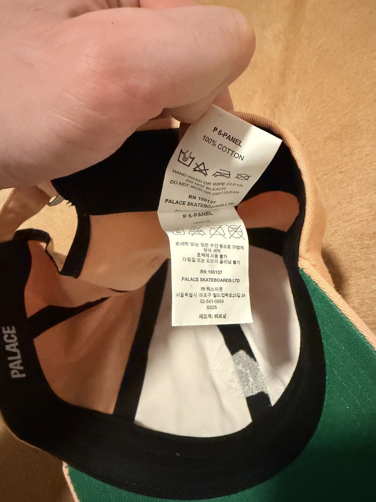 Palace Palace 6-Panel Hat Peach 🍑 NWOT SS21 Size ONE SIZE - 8 Thumbnail