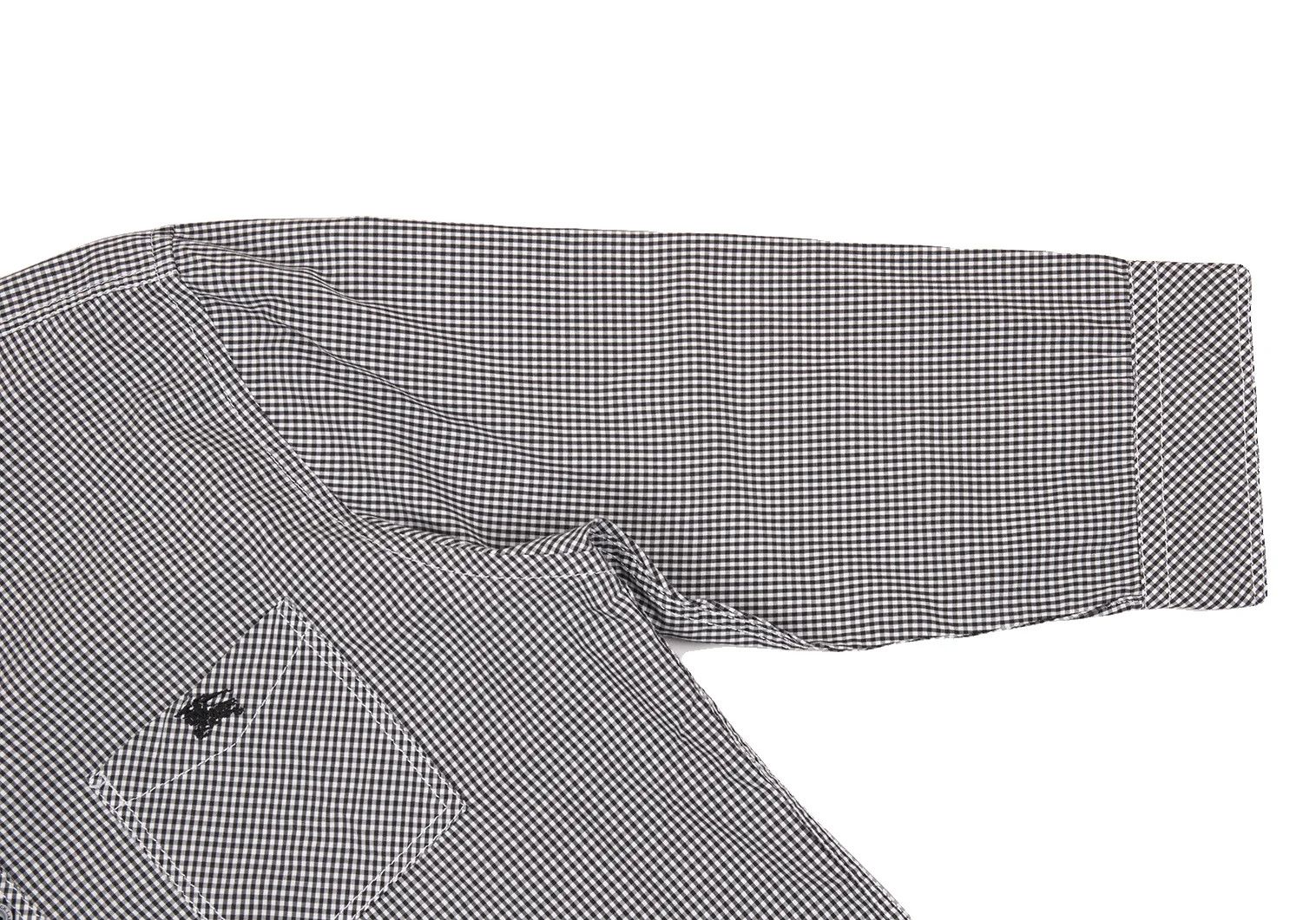 Burberry Gingham Check 3/4 Sleeve Button Down Shirt in Black/White Size US S / EU 44-46 / 1 - 8 Thumbnail