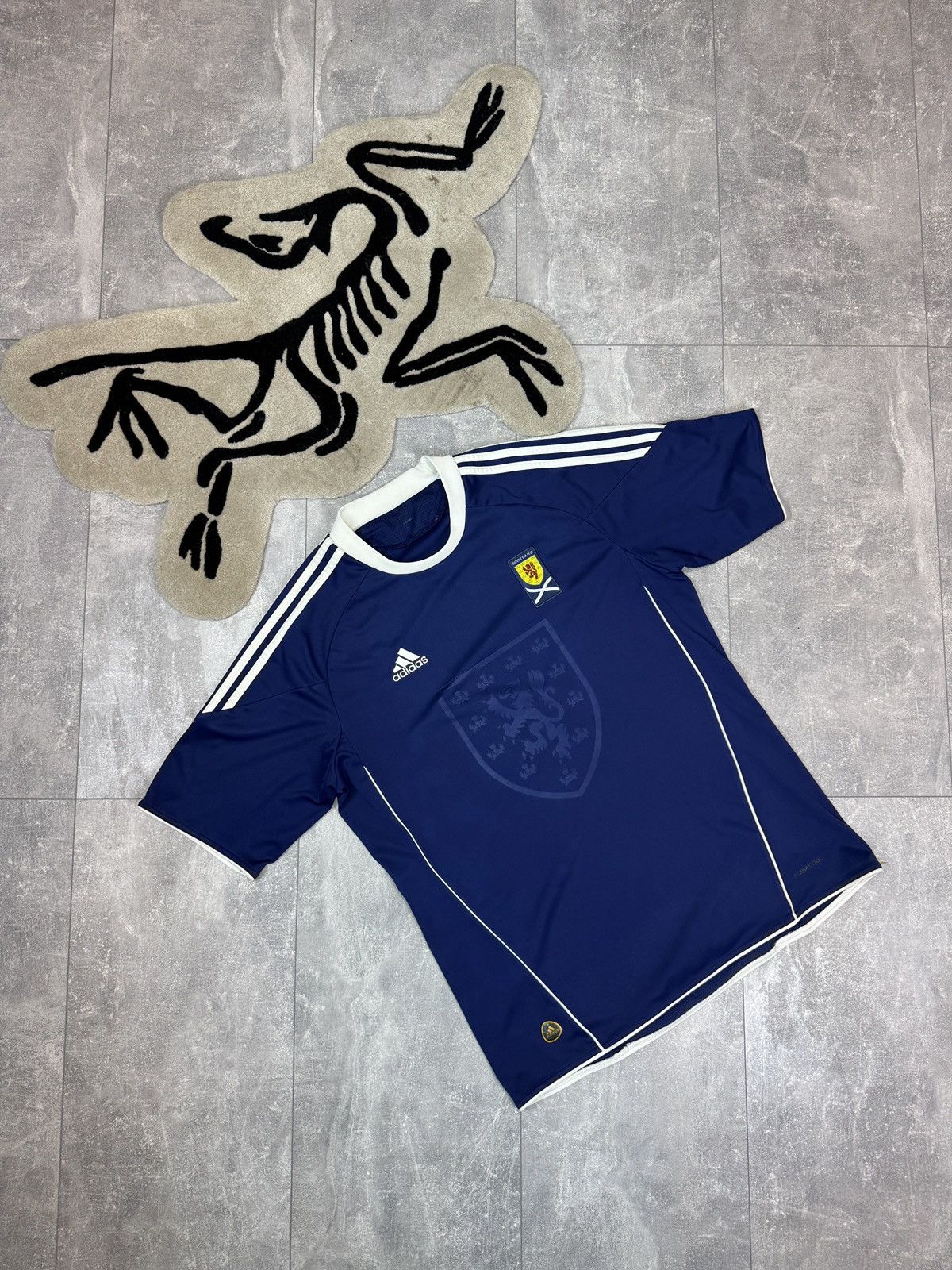 Adidas Mens Vintage Adidas Scotland home jersey football T-shirt Size US L / EU 52-54 / 3 - 1 Thumbnail