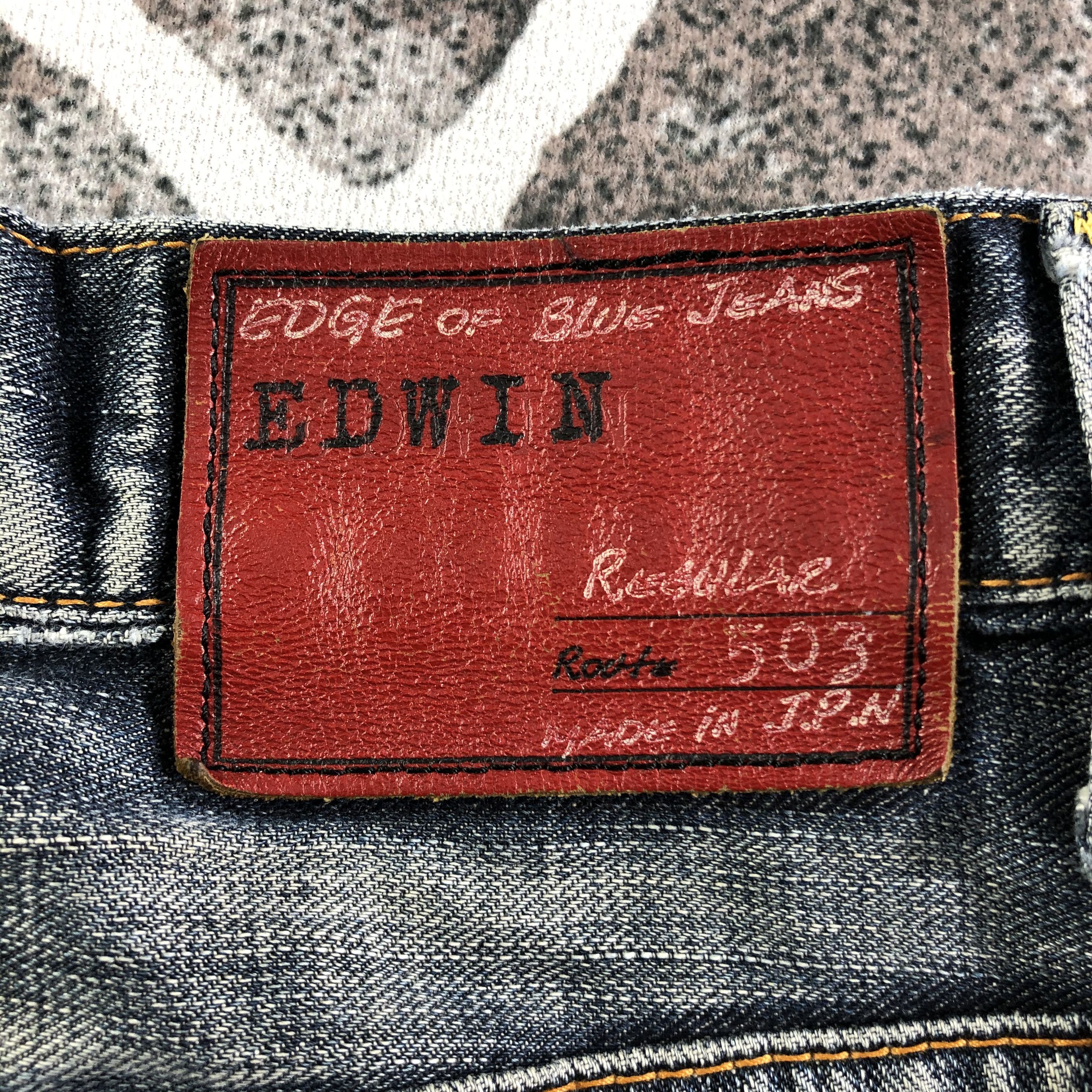 Edwin Distress Vintage Edwin Jeans Faded Blue KJ2391 Size US 30 / EU 46 - 5 Thumbnail