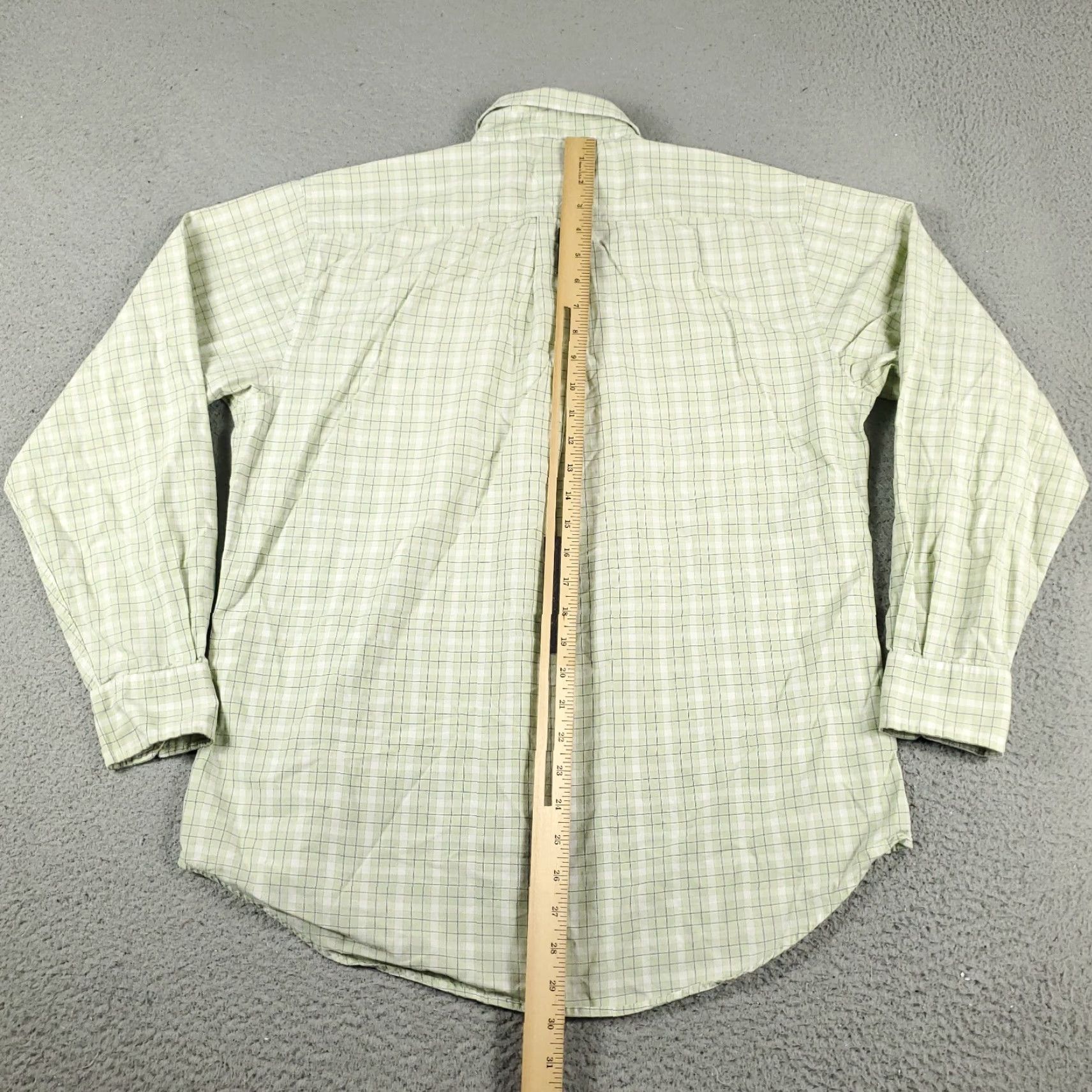 Tommy Hilfiger Tommy Hilfiger Shirt Adult Small Green Plaid Button-Up Long Sleeve Cotton Mens Size US S / EU 44-46 / 1 - 4 Thumbnail
