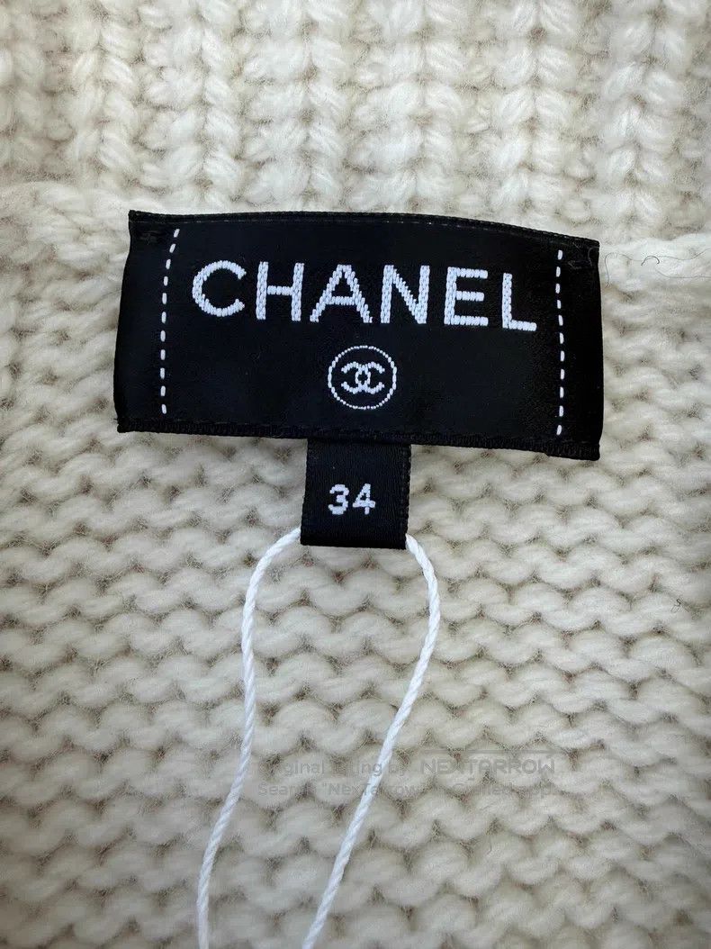 Chanel Chanel Ski series white wool zipper sweater coat Size XXS / US 00 / IT 34 - 4 Thumbnail