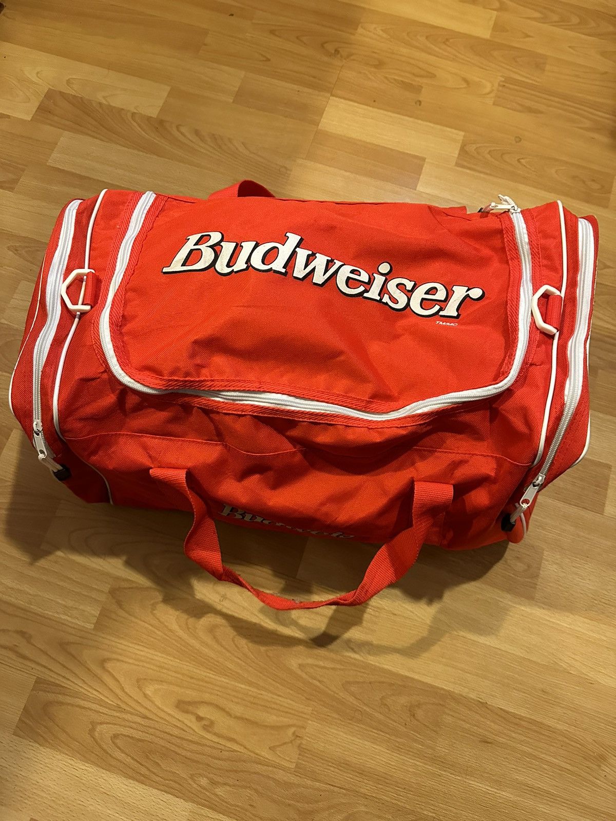 Budweiser × Vintage Vintage Budweiser Duffle Bag 90's Gym Bag Beer