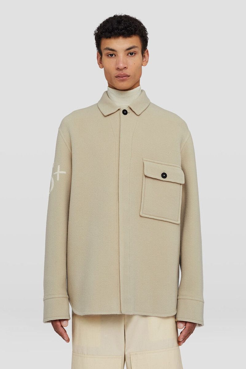 Jil Sander o1loc1c0426 Shirt Jacket in Beige Size XL / US 12-14 / IT 48-50 - 3 Thumbnail