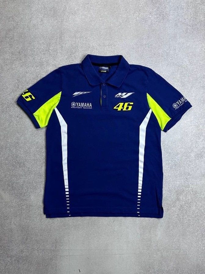Vintage Vintage Yamaha VR46 Boxy Polo Racing Y2K Victor Rossi Size US M / EU 48-50 / 2 - 1 Thumbnail