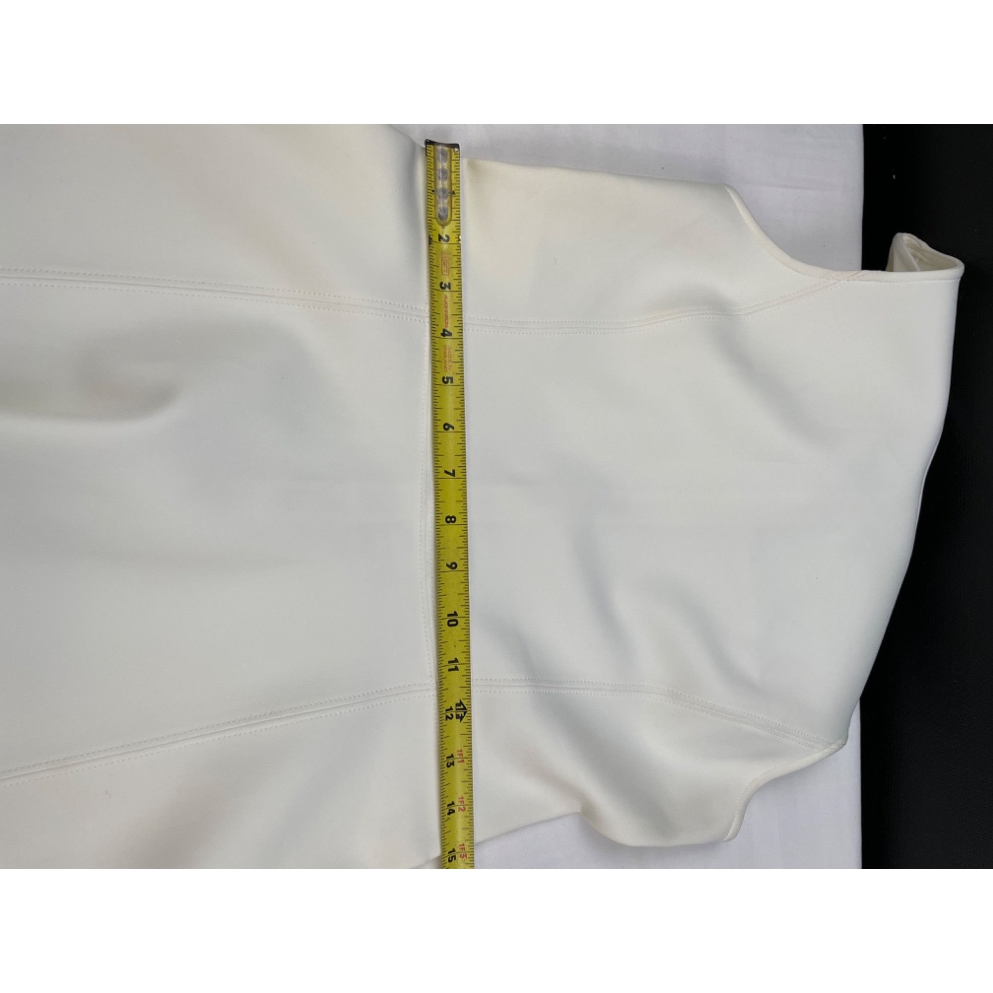 Theory Theory Women's White Sleeveless Dress Fit & Flare Mini Size Size L / US 10 / IT 46 - 7 Thumbnail