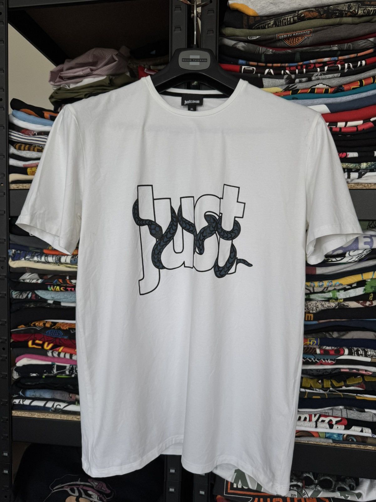 Just Cavalli Just Cavalli big logo tee Size US XL / EU 56 / 4 - 1 Thumbnail