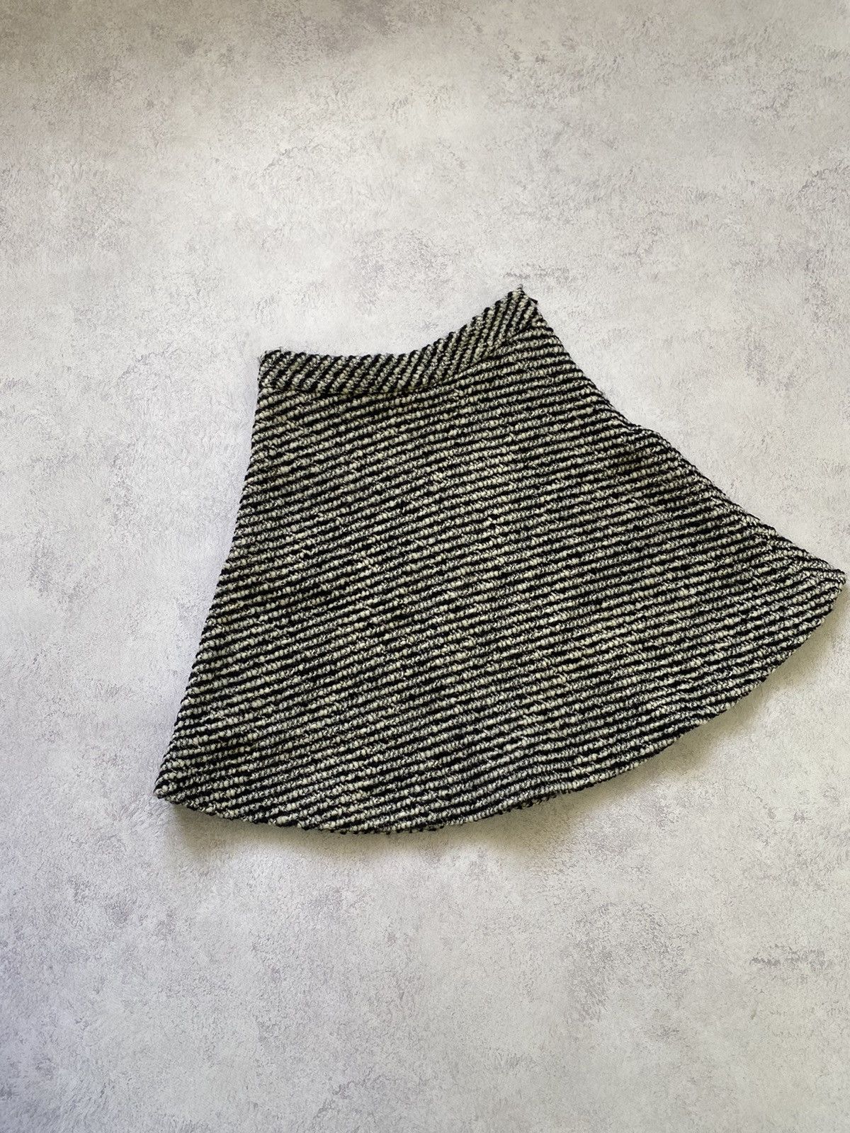 Moncler Moncler Womens Wool Black & White Mini Skirt Size 40 Size 27" / US 4 / IT 40 - 3 Thumbnail