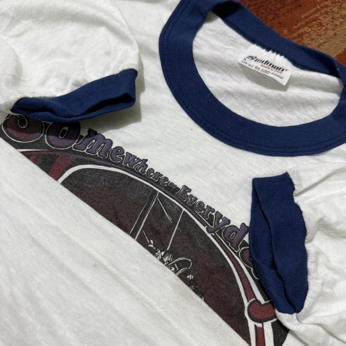Vintage Vintage Ringer Tee 80's Size US S / EU 44-46 / 1 - 4 Thumbnail