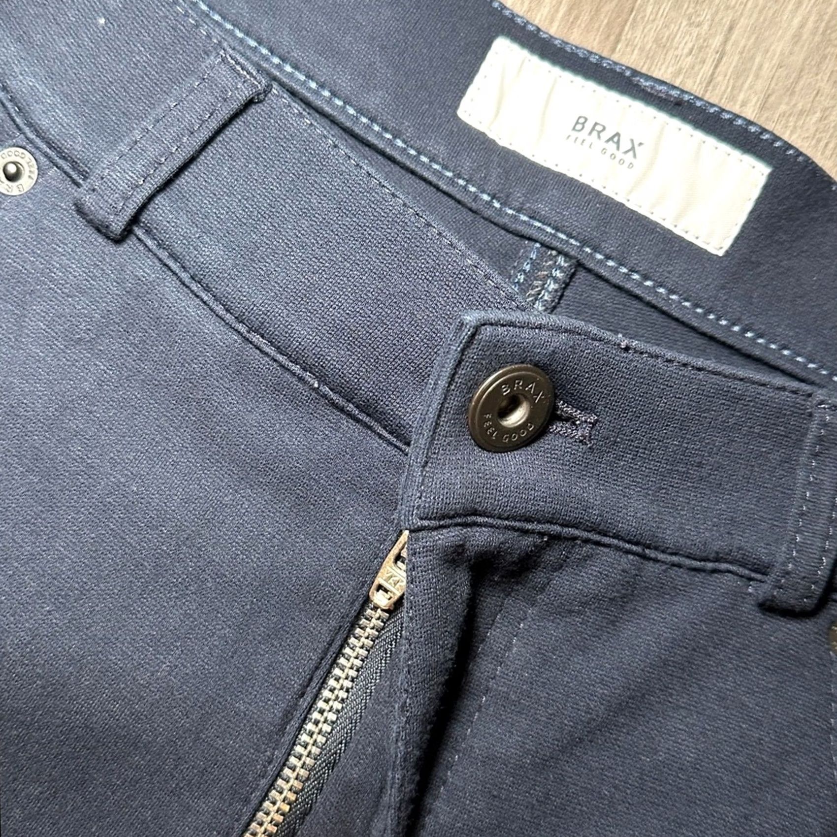 BRAX BRAX Hi-Flex Chuck Modern Fit Stretch Pants Men 34 Chino Navy 34x27 Size US 34 / EU 50 - 7 Thumbnail