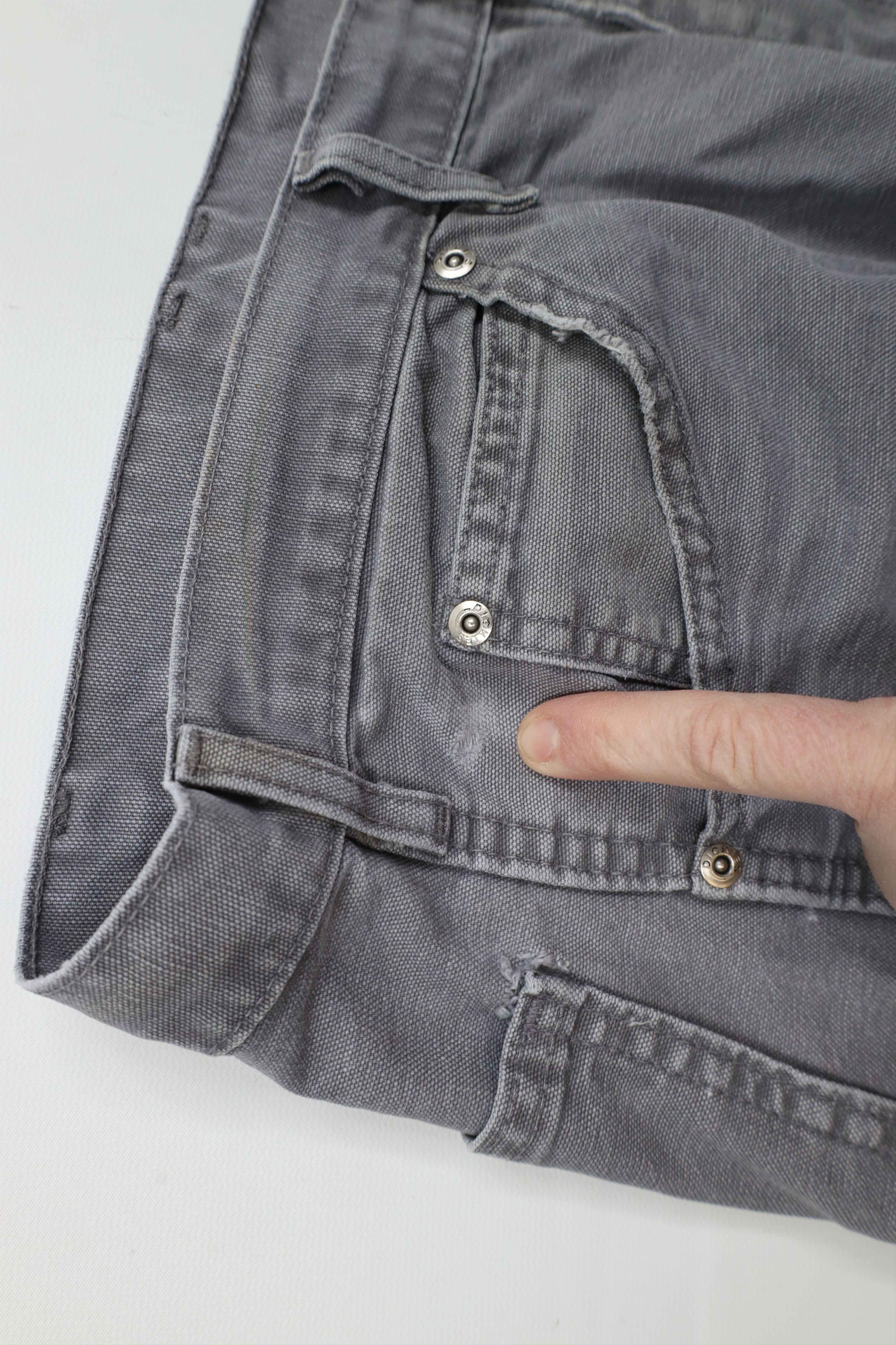 Dickies × Vintage Vintage Dickies Spell Out Relaxed Fit Canvas Pants Gray Size US 34 / EU 50 - 10 Thumbnail