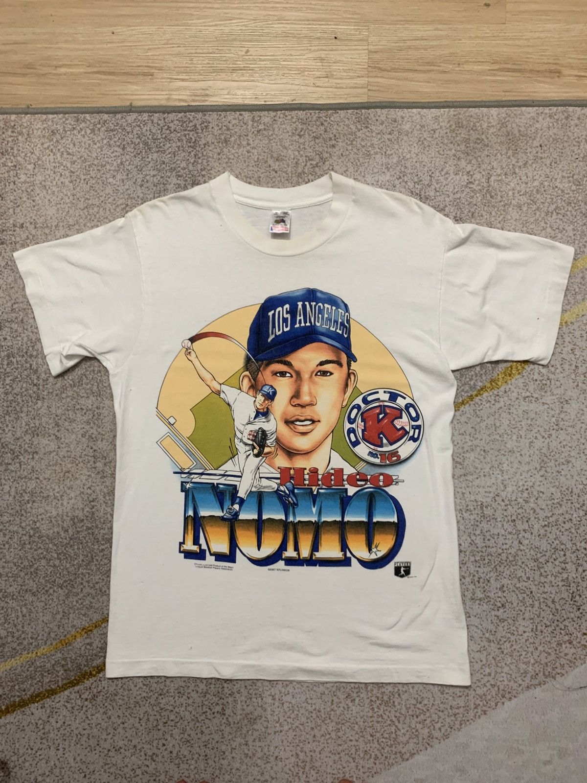 Fruit Of The Loom × MLB × Vintage 90s MLB Hideo Nomo Doctor K Single Stitch Size US M / EU 48-50 / 2 - 1 Thumbnail