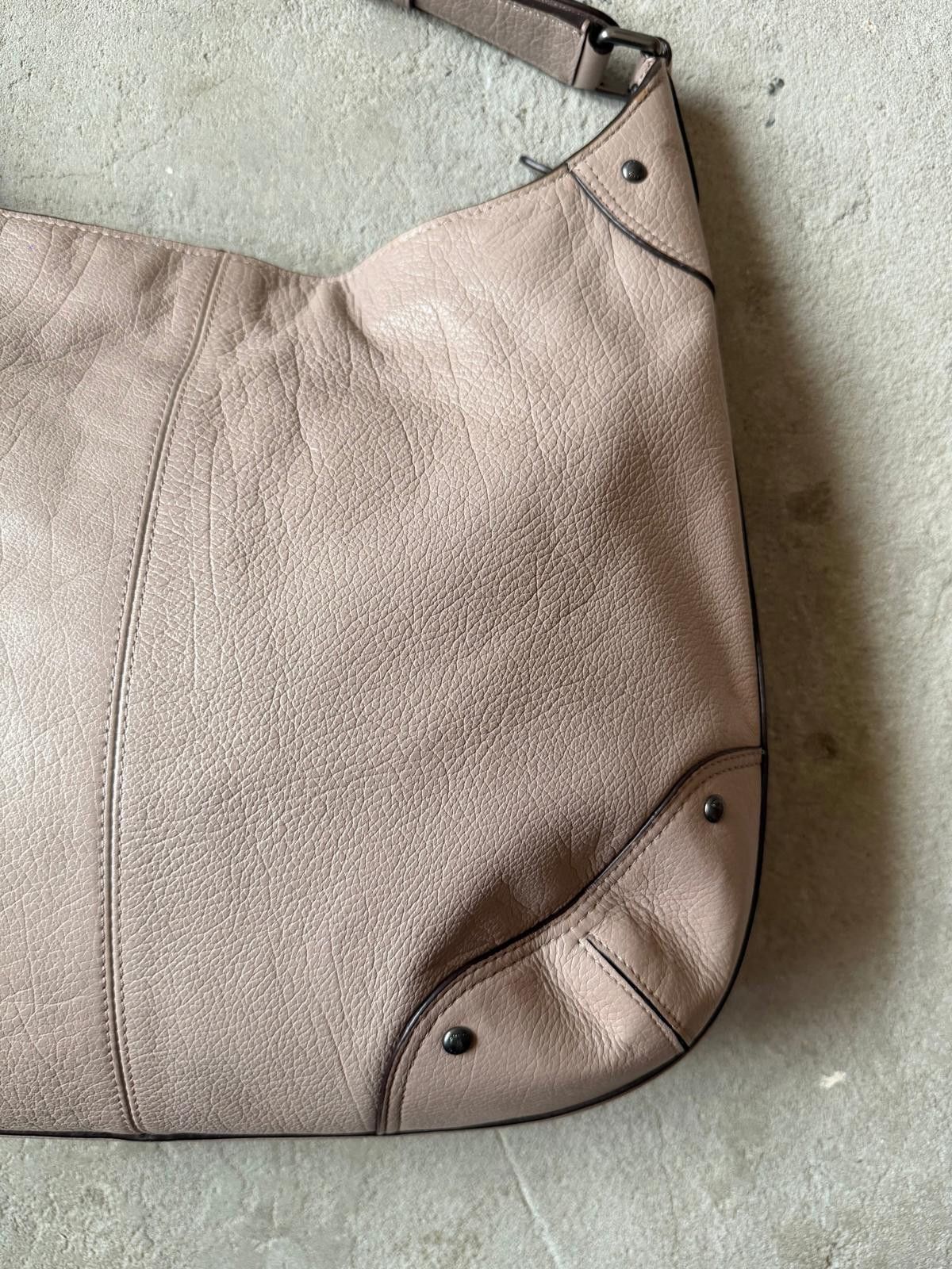 Coach Coach Leather Hobo Shoulder Bag Beige Size ONE SIZE - 9 Thumbnail