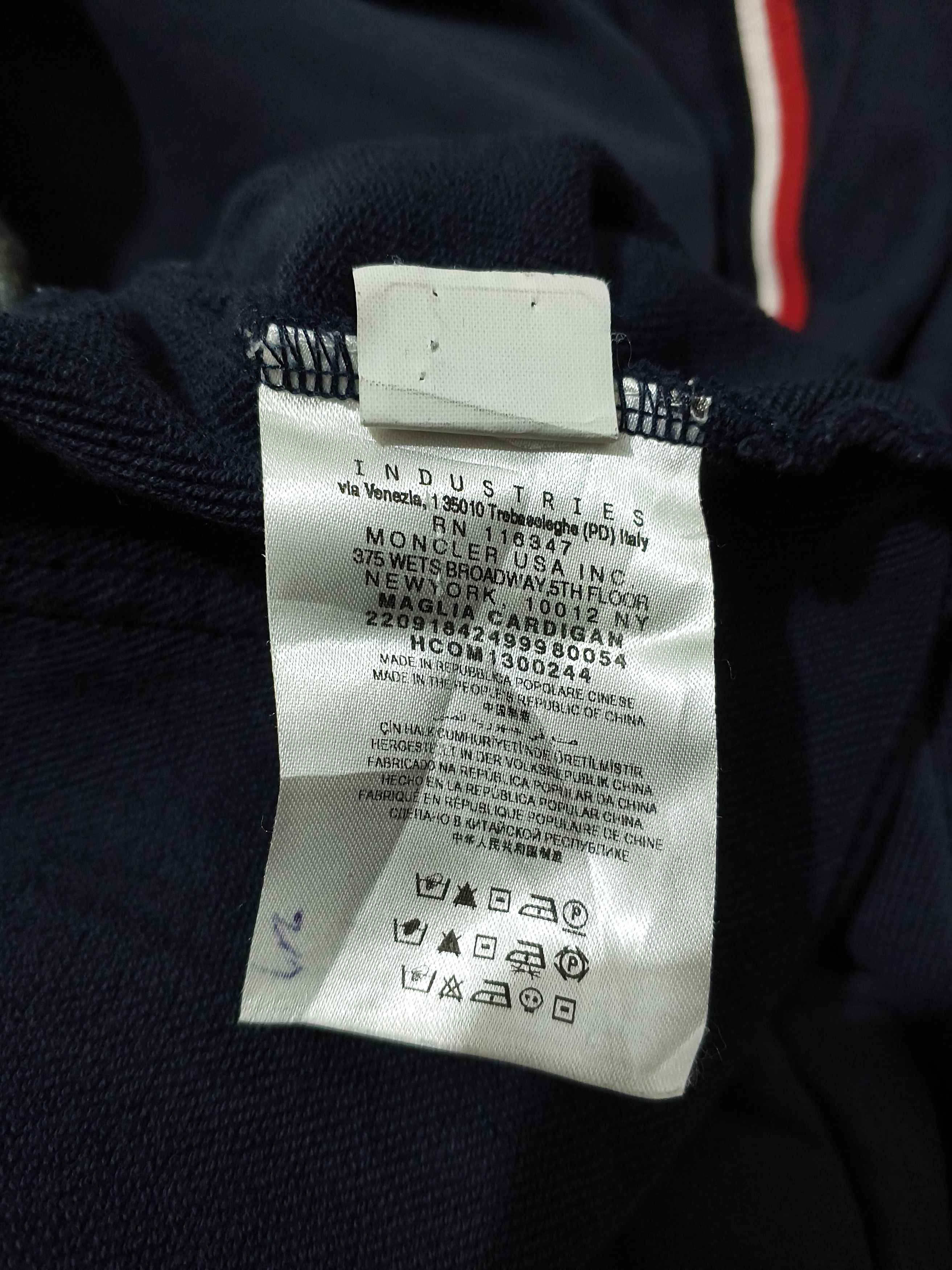 Moncler Moncler Maglia Cardigan Navy Gamme Blue Zip Hoodie Size US L / EU 52-54 / 3 - 15 Thumbnail