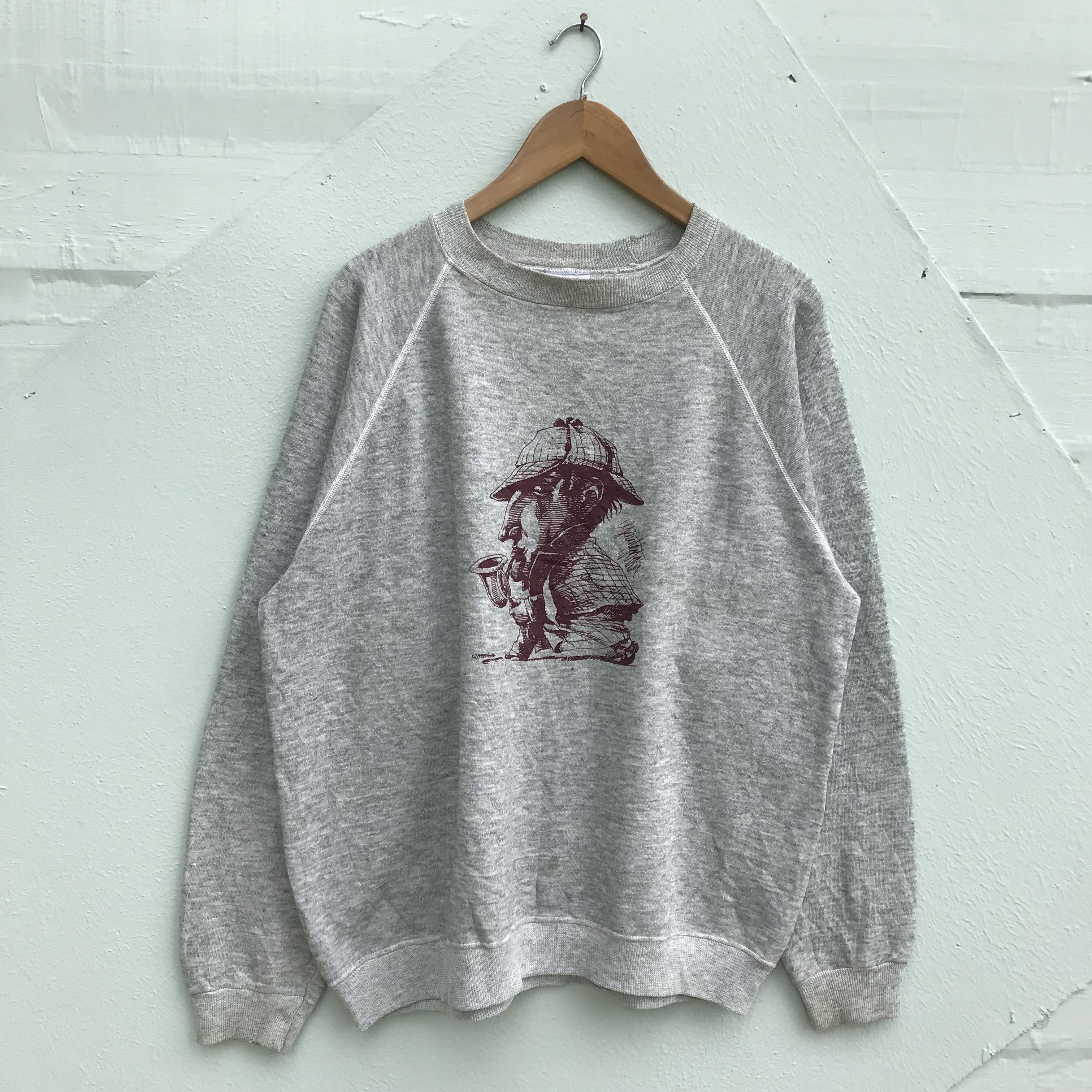 Vintage Sherlock Holmes Pullover Sweatshirt 90s