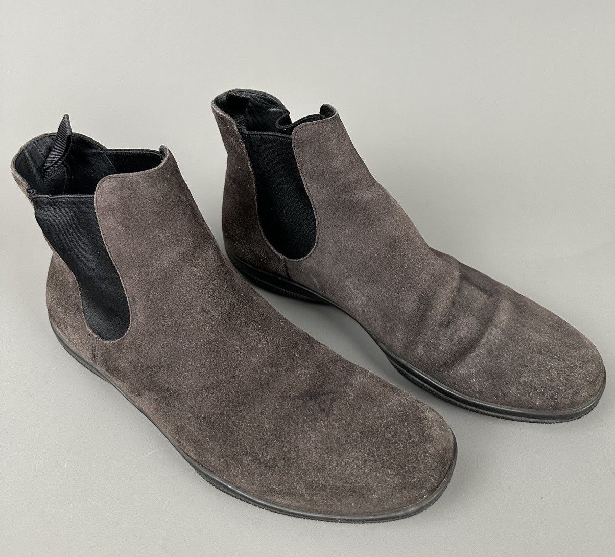 Prada Prada - Prada Sport - Suede Slip On Ankle Chelsea Boots Size US 8 / EU 41 - 6 Thumbnail