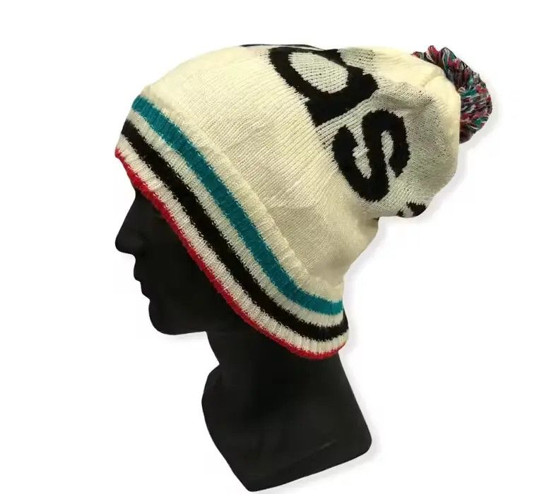 Adidas Vintage Adidas Spell Out Beanie Hat Size ONE SIZE - 1 Thumbnail