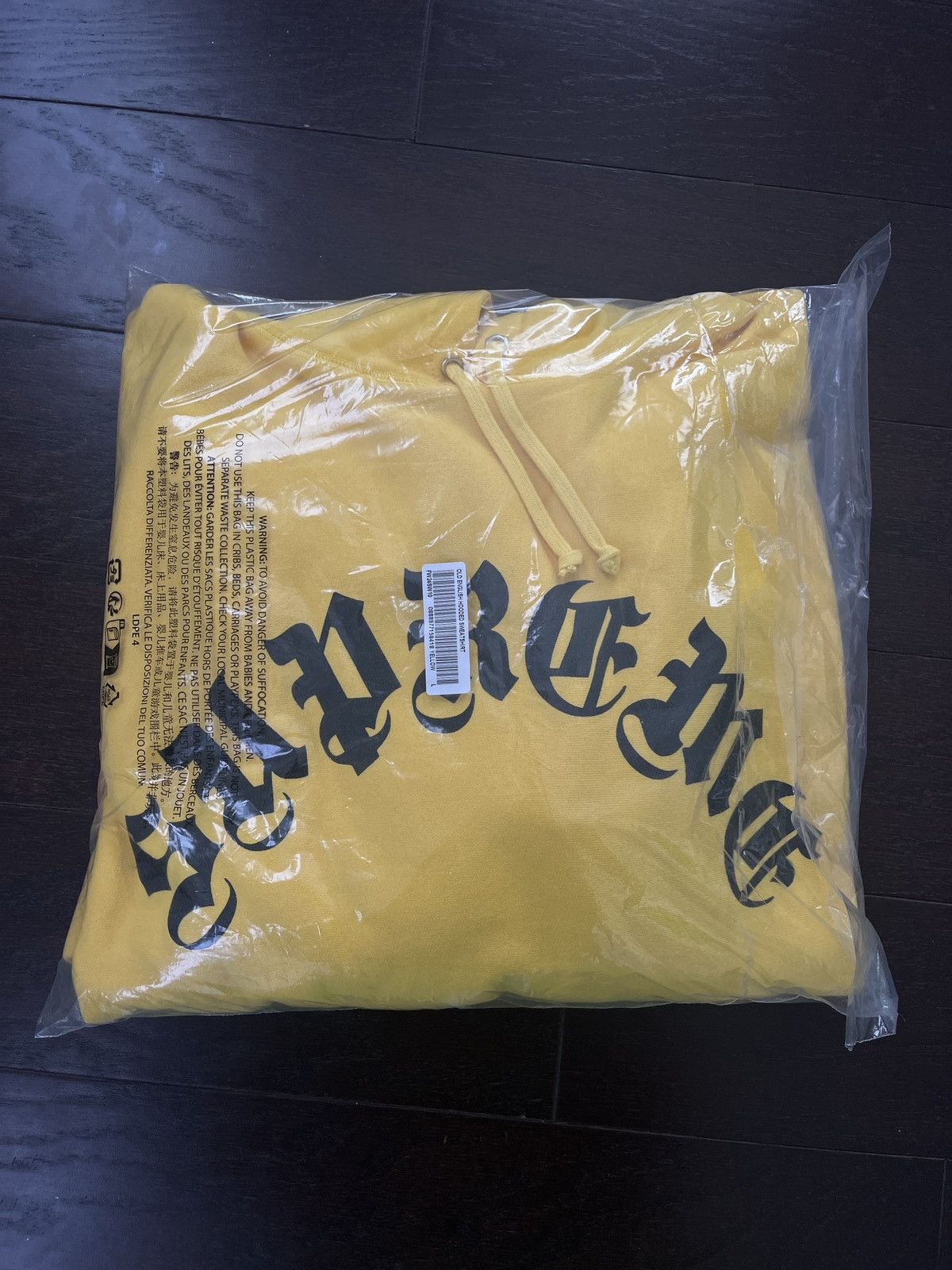 Supreme Supreme Old English arc Hooded Sweatshirt L Size US L / EU 52-54 / 3 - 8 Thumbnail