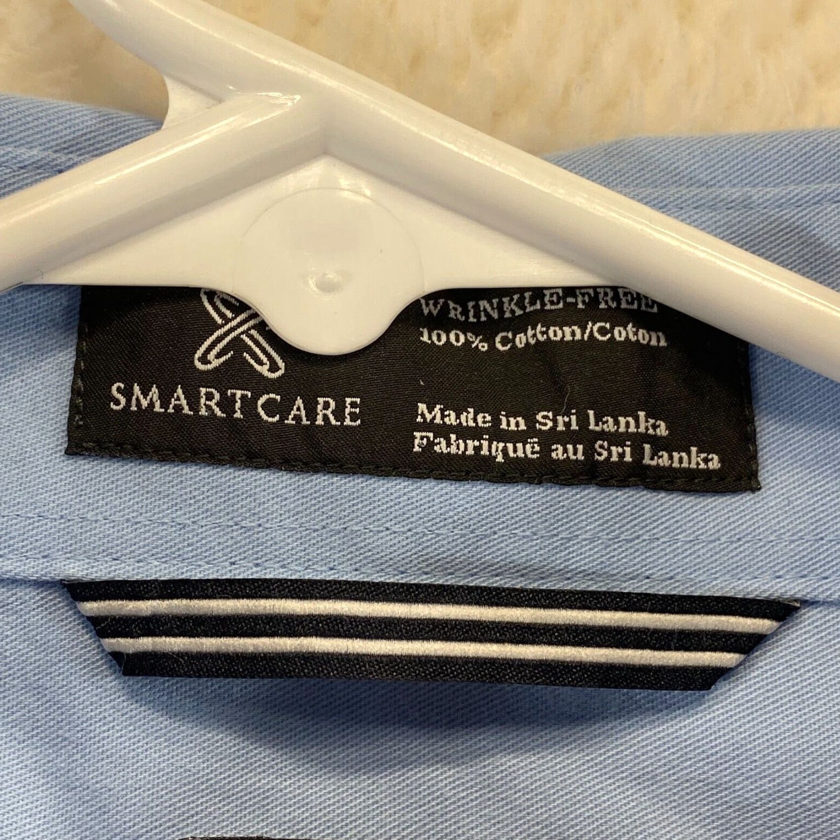 Nordstrom Nordstrom Mens XL Tall Shirt Wrinkle Free Blue Button Up Long Sleeve 100% Cotton Size US XL / EU 56 / 4 - 7 Thumbnail