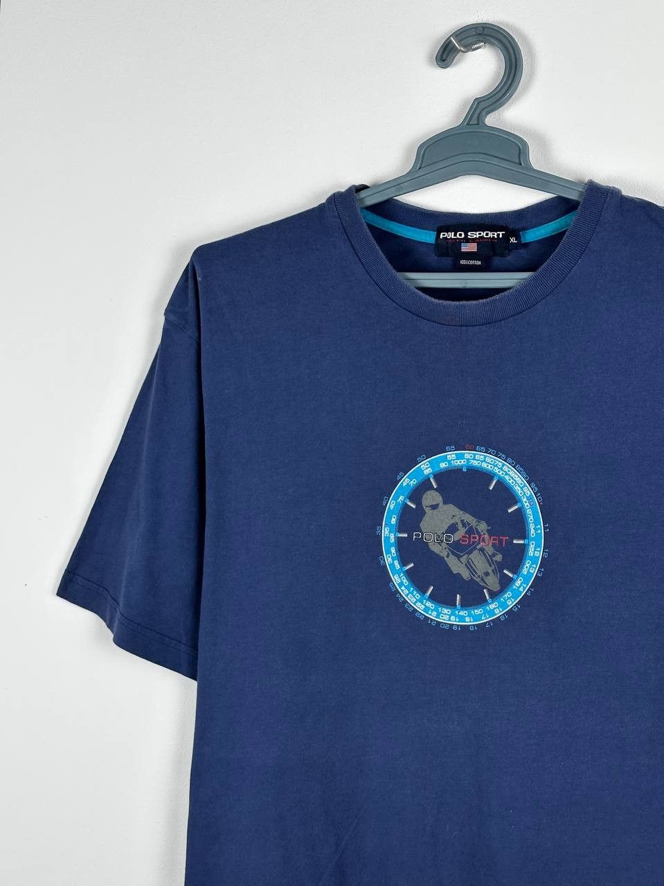Polo Ralph Lauren × Ralph Lauren × Vintage Vintage Polo Sport Moto Printed T-Shirt Rare Size US XL / EU 56 / 4 - 1 Thumbnail