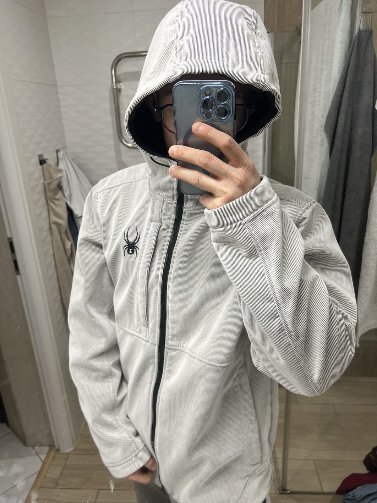 Spyder Spyder corduroy striped gorpcore light jacket hoodie fleece Size US L / EU 52-54 / 3 - 7 Thumbnail