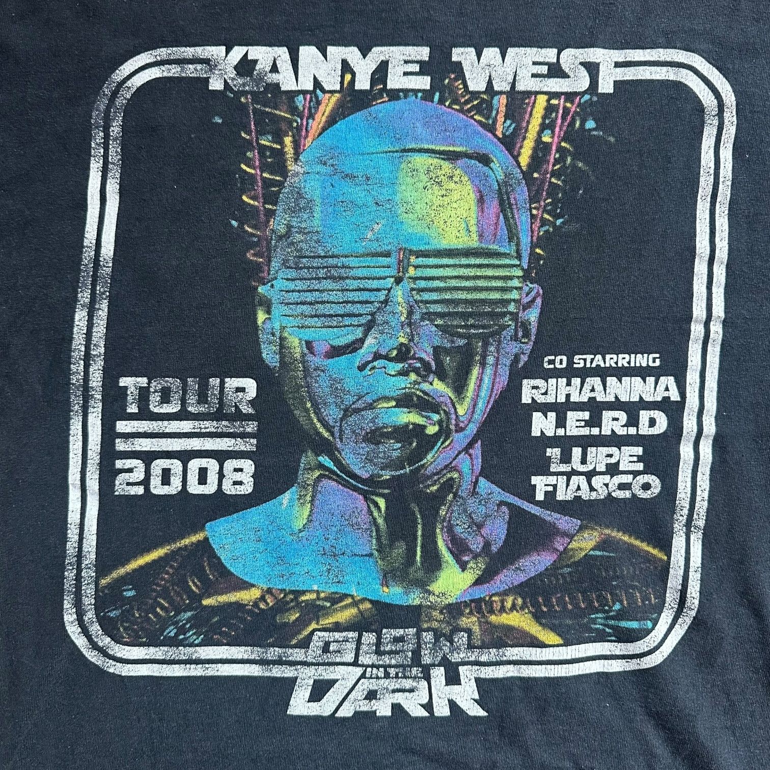Kanye West VTG Kanye West 2008 "Glow in the Dark" Tour Graphic Tee Size US L / EU 52-54 / 3 - 2 Thumbnail