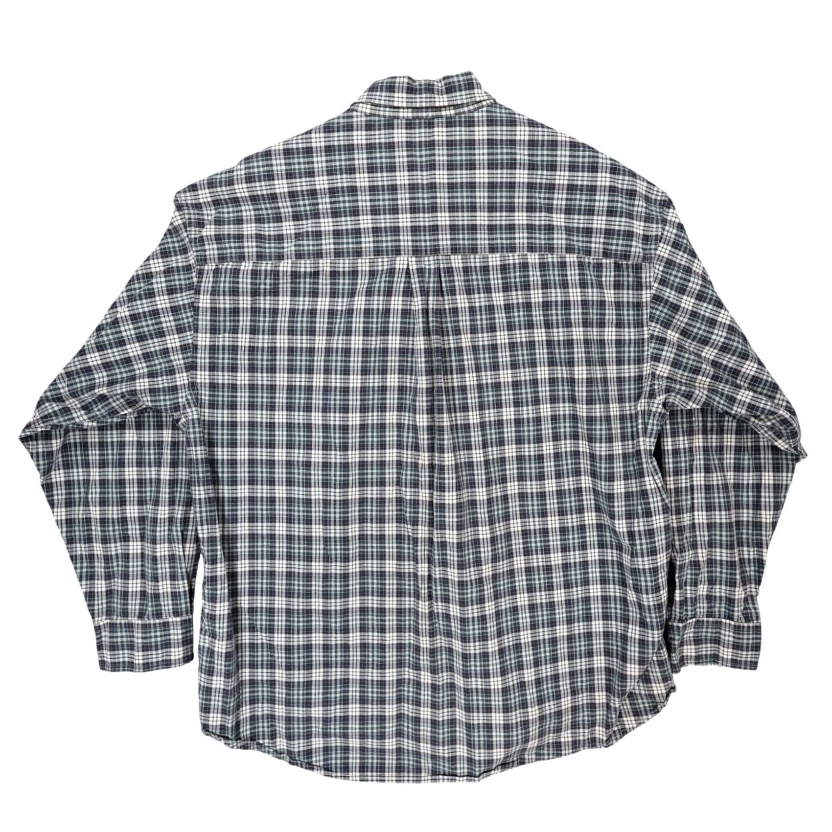 Haggar Haggar Button Up Shirt Mens XXL Blue Plaid Long Sleeve Cotton Excellent Size US XXL / EU 58 / 5 - 2 Thumbnail