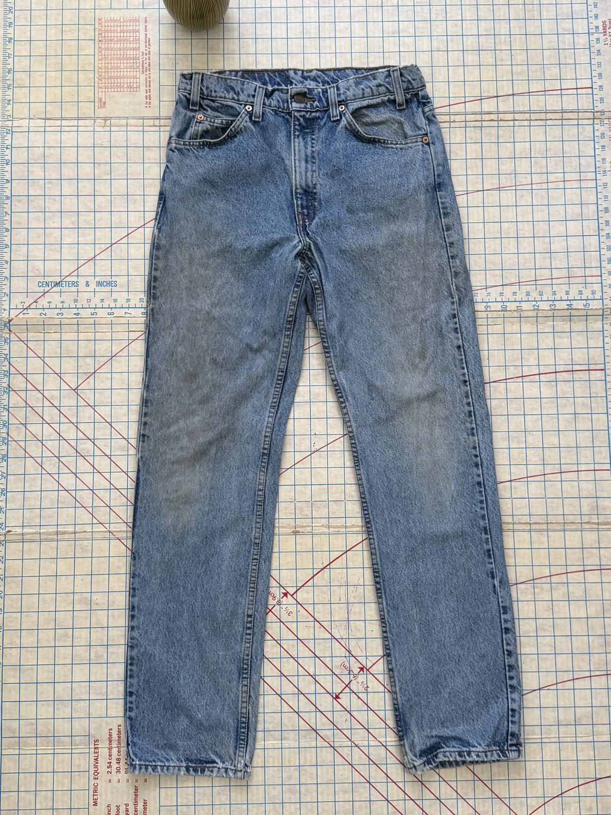 Levi's Vintage Levi’s 505 Orange Tab Regular Fit Jeans Fits 30x31 Size US 30 / EU 46 - 1 Thumbnail