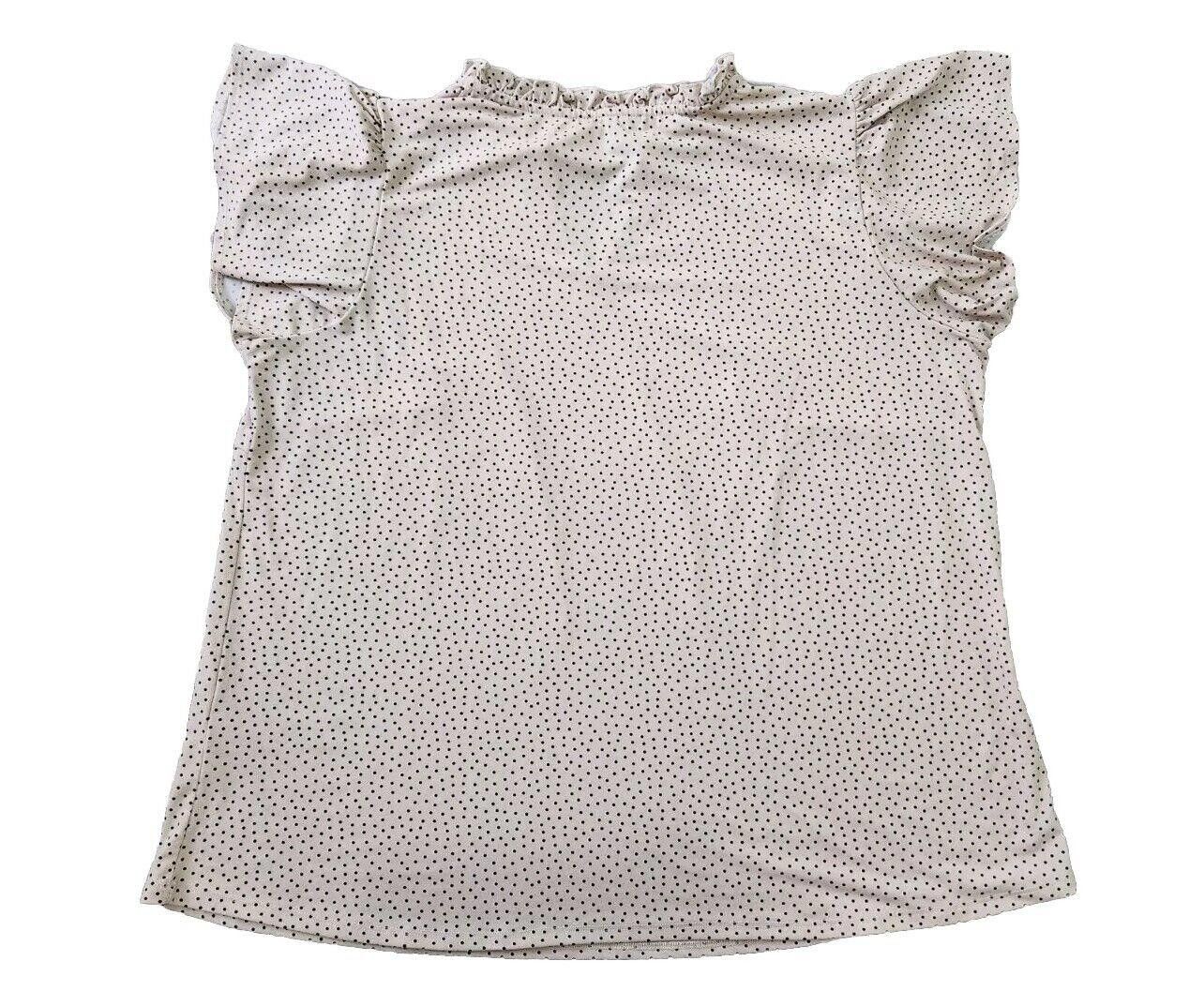 Designer Adrianna Papell Top Plus Size 2x Blush Pink Polka Dot Size XXL / US 16-18 / IT 52-54 - 2 Thumbnail