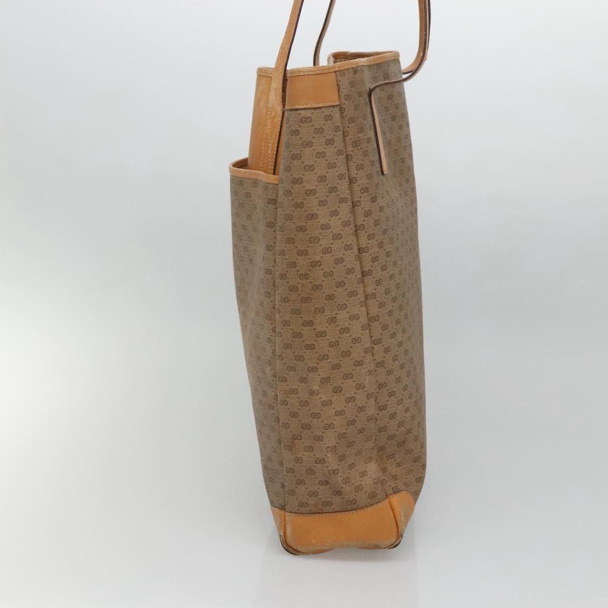 Gucci GUCCI Micro GG Canvas Tote Bag Pvc Beige Gold 002 123 002 Size ONE SIZE - 5 Thumbnail
