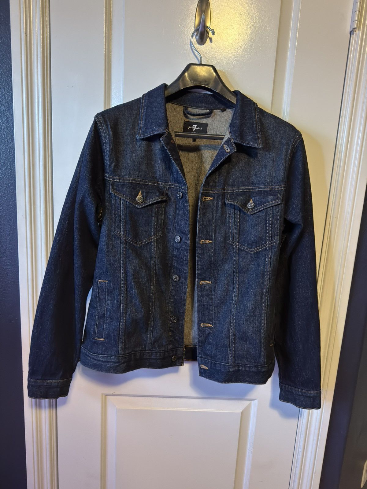 7 For All Mankind 7 For All Mankind Denim Jacket - Never Worn Size US L / EU 52-54 / 3 - 1 Thumbnail