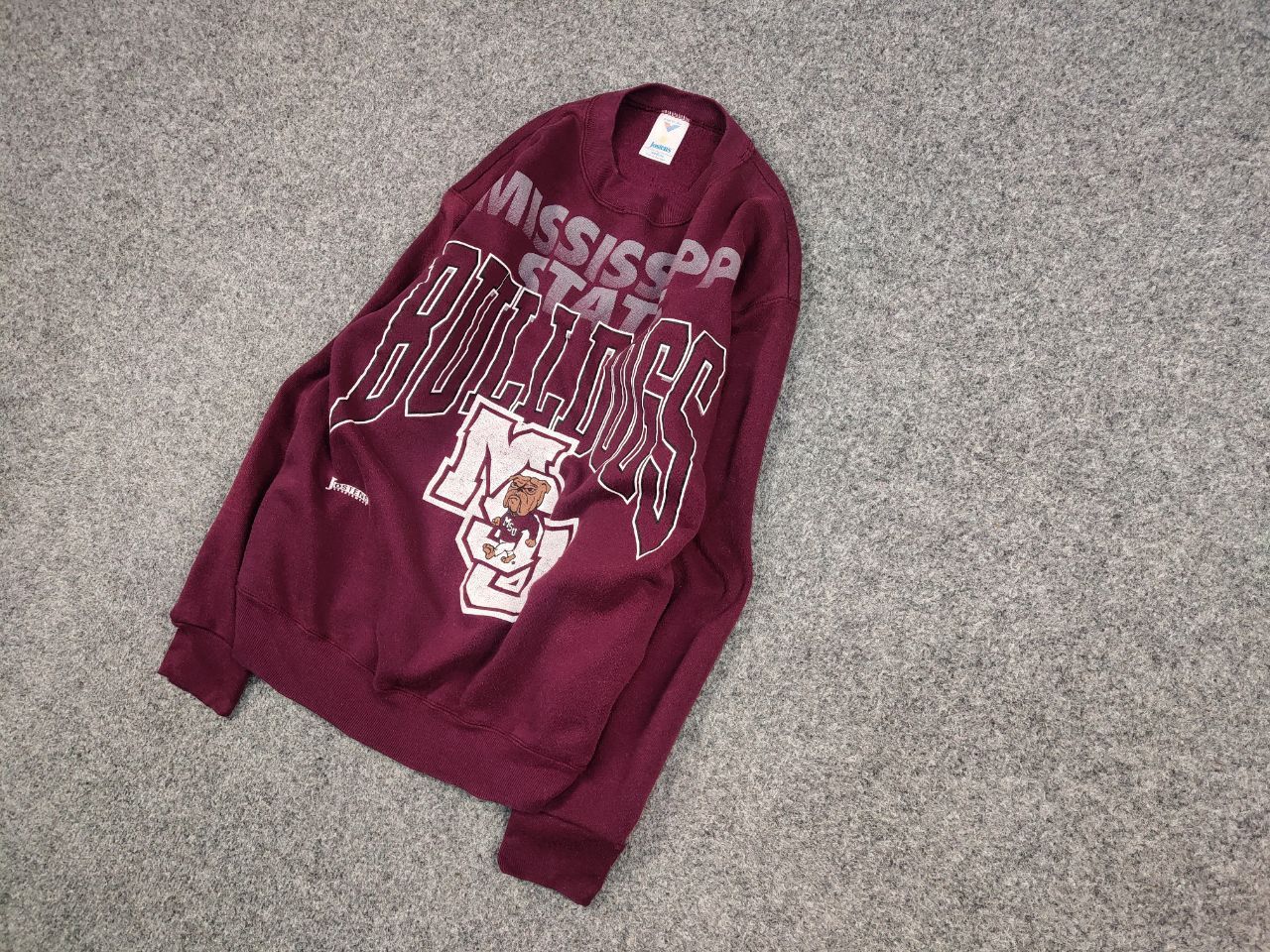Vintage Vintage 90s Jostens MississippiState Bulldogs Sweatshirt USA Size US M / EU 48-50 / 2 - 2 Thumbnail