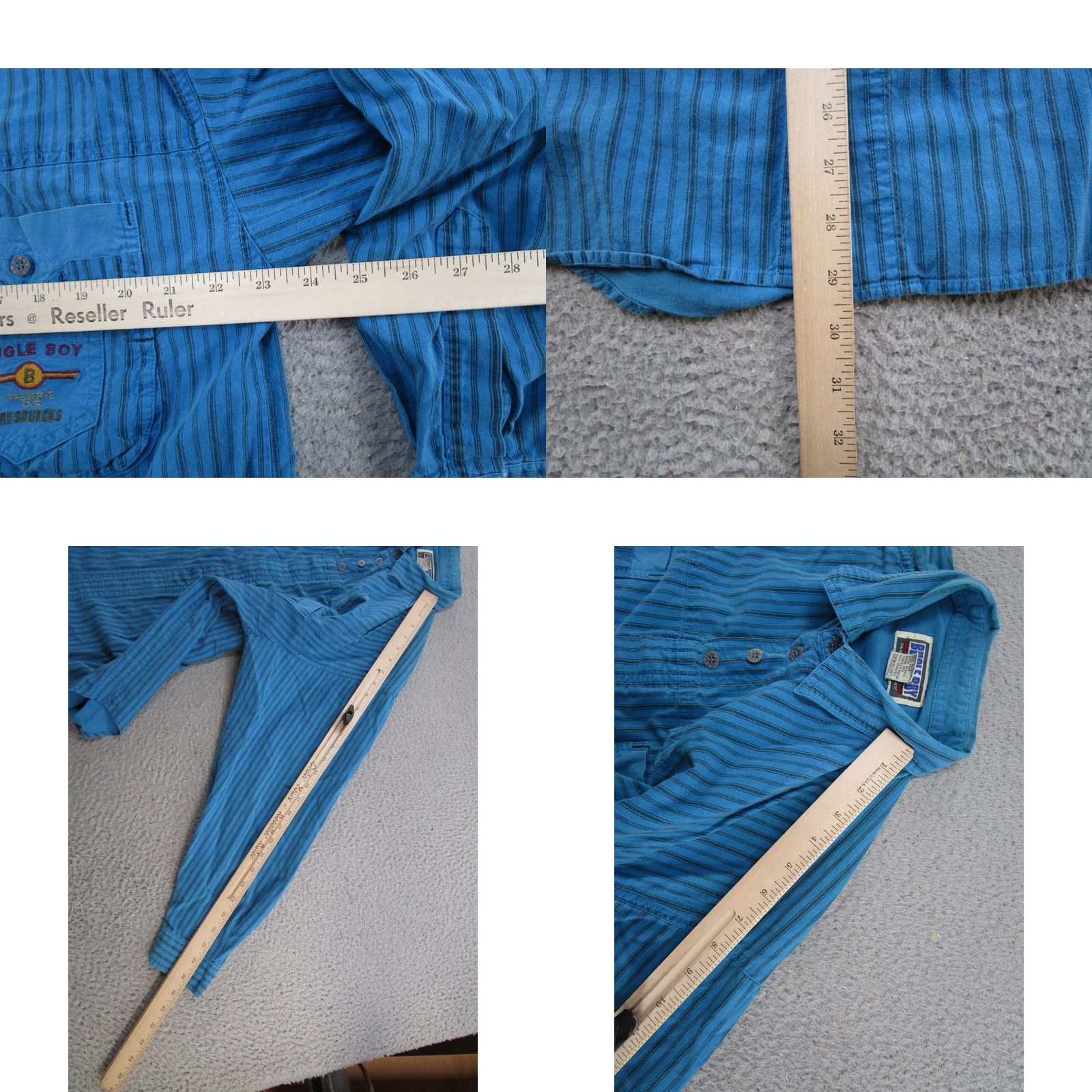 Bugle Boy VINTAGE Bugle Boy Button-Up Shirt Blue Long Sleeve Size L Size US L / EU 52-54 / 3 - 8 Thumbnail