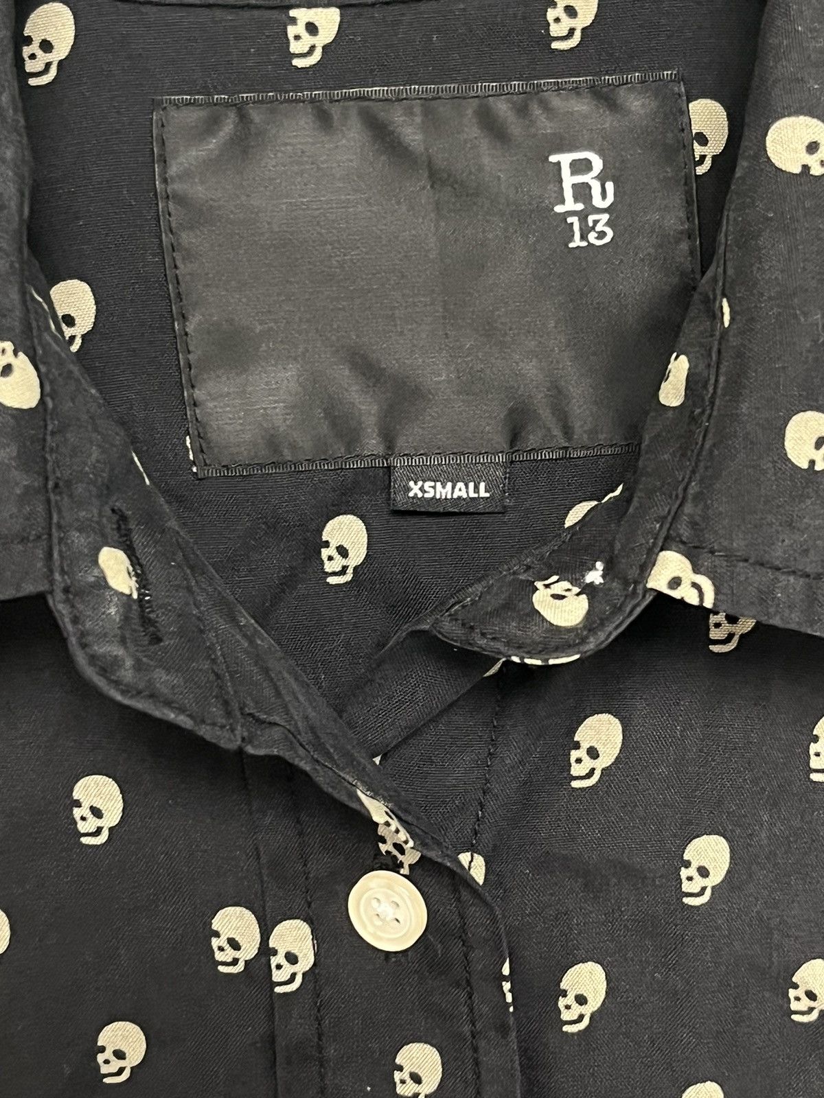 R13 Skulls shirt. Xs Size XS / US 0-2 / IT 36-38 - 6 Thumbnail