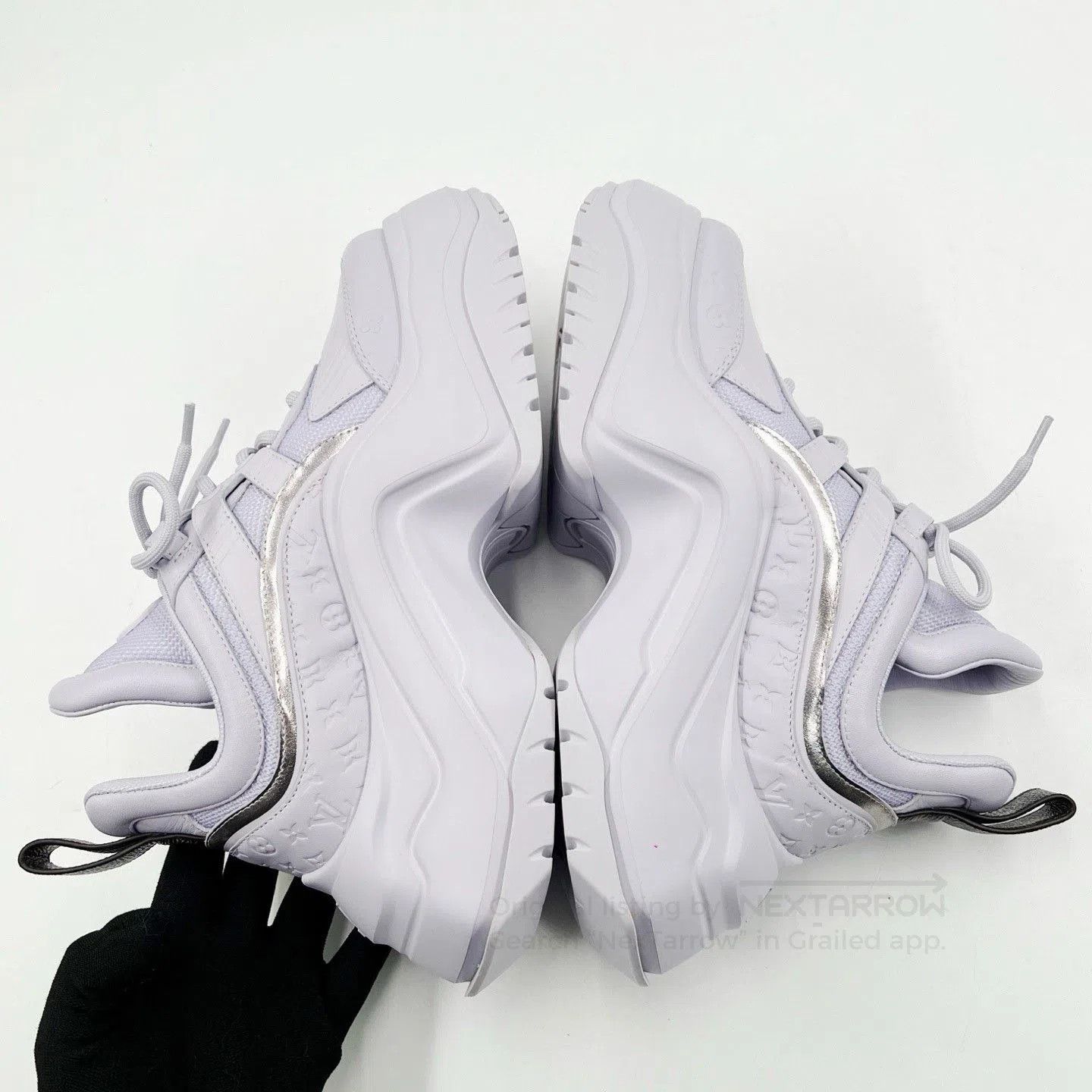 Louis Vuitton LV Purple Archlight2.0 Leather Platform Sneakers. Size US 4 / IT 34 - 5 Thumbnail
