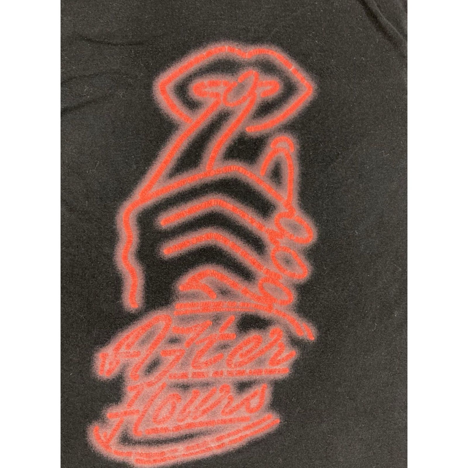 Vintage XO The Weeknd After Hours Signage Graphic T-shirt Women Small Black Long Sleeve Shirt Size S / US 4 / IT 40 - 2 Thumbnail