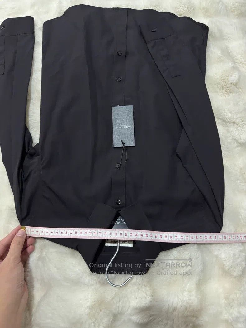 Saint Laurent Paris Saint Laurent Paris Solid Black Shirt Size XS / US 0-2 / IT 36-38 - 5 Thumbnail