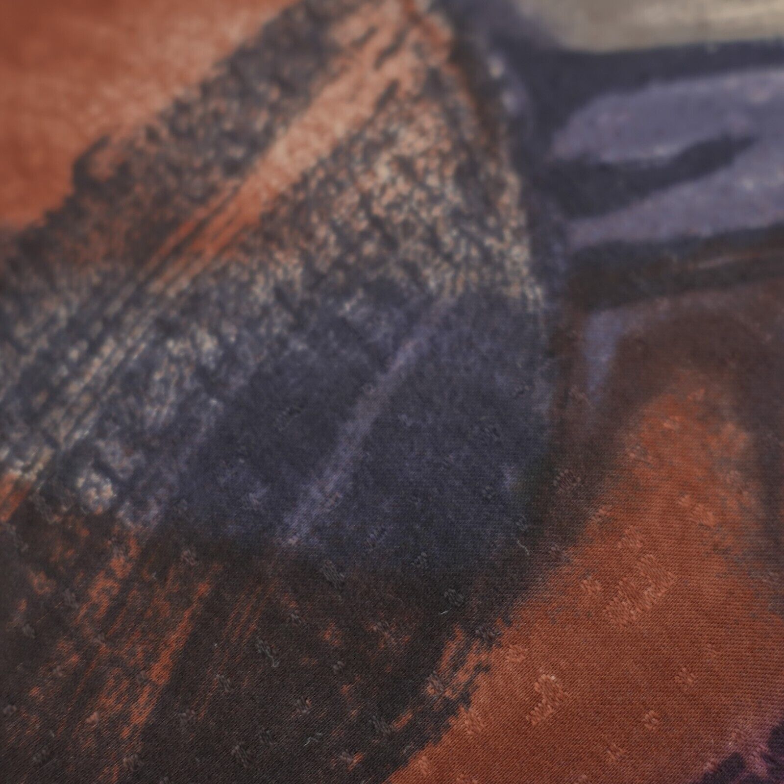 Gucci Paolo Gucci Purple Orange Blue Abstract Print Silk Tie Size ONE SIZE - 2 Thumbnail