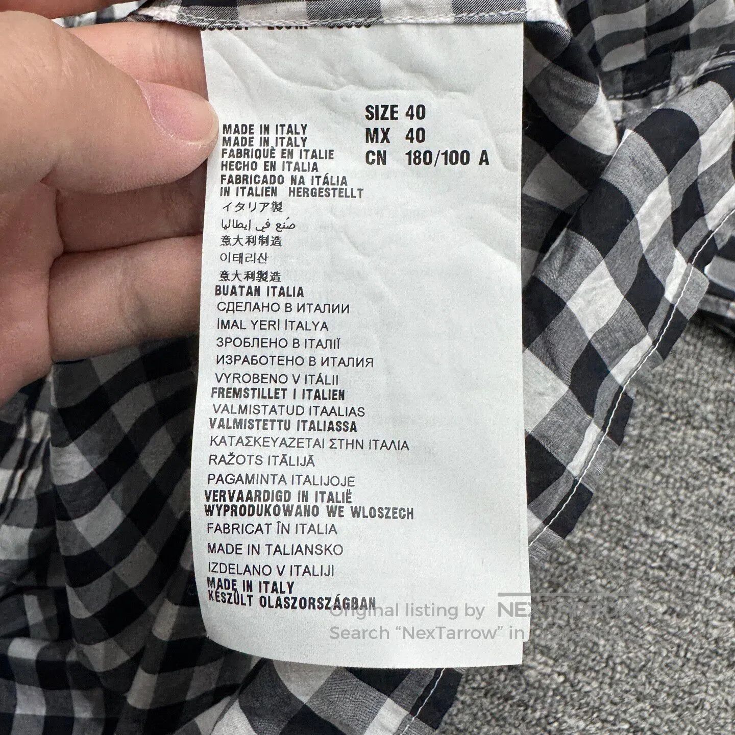 Prada Prada Black and white checkered shirt| Size US XXS / EU 40 - 6 Thumbnail