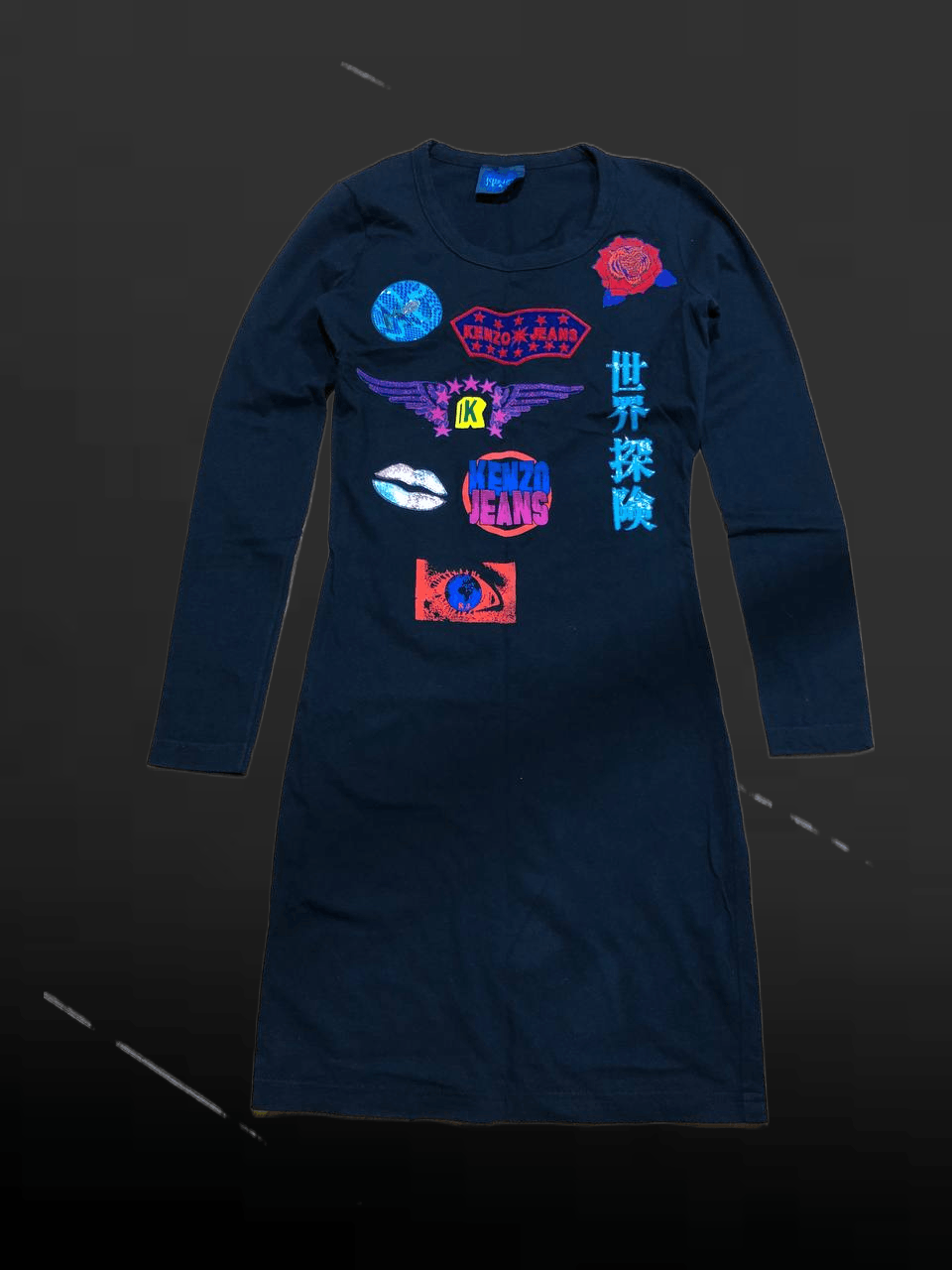 Kenzo Kenzo print graphic Desigual long sleeve dress Size S / US 4 / IT 40 - 1 Thumbnail