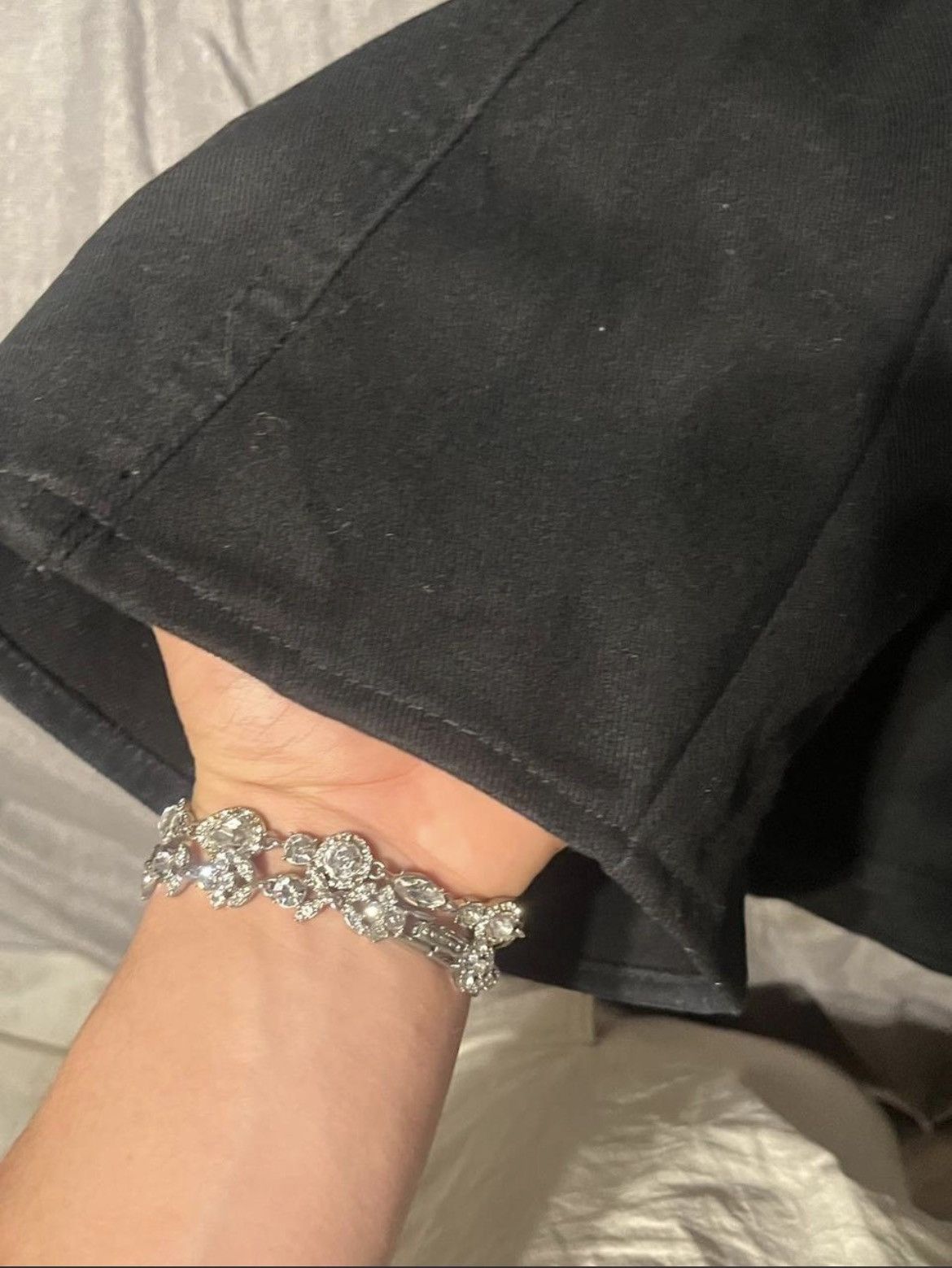 Oscar De La Renta Custom flared Oscar de la Renta black! denim jeans Size US 34 / EU 50 - 3 Thumbnail