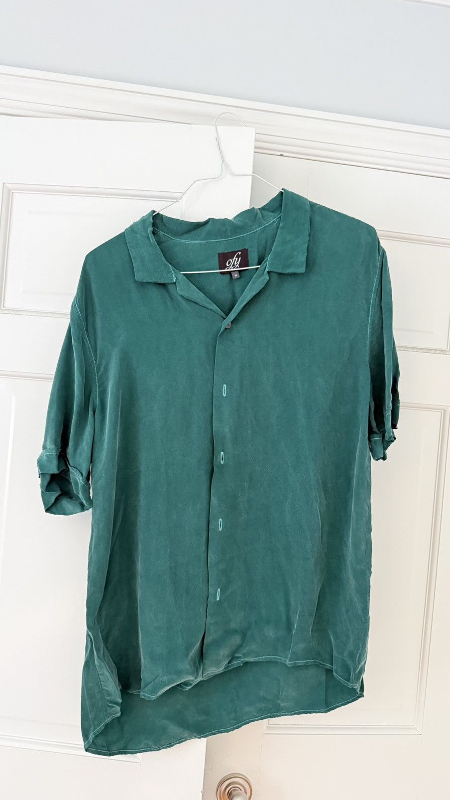 Other OFY Silk Short Sleeve Button Up Size US M / EU 48-50 / 2 - 1 Thumbnail