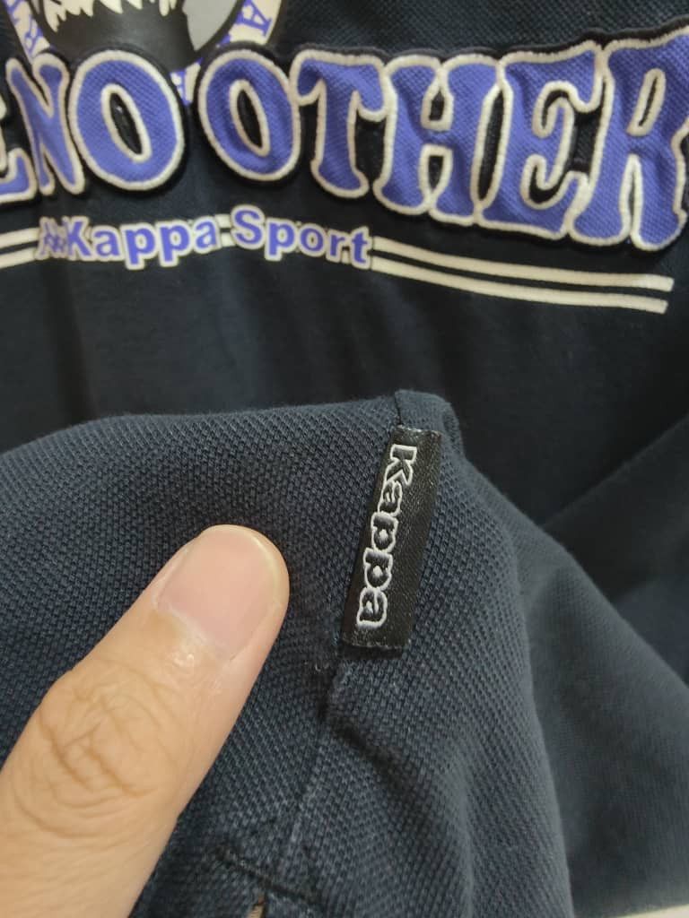 Vintage Vintage KAPPA Sports Duck Fleece polo black polo Size US L / EU 52-54 / 3 - 9 Thumbnail