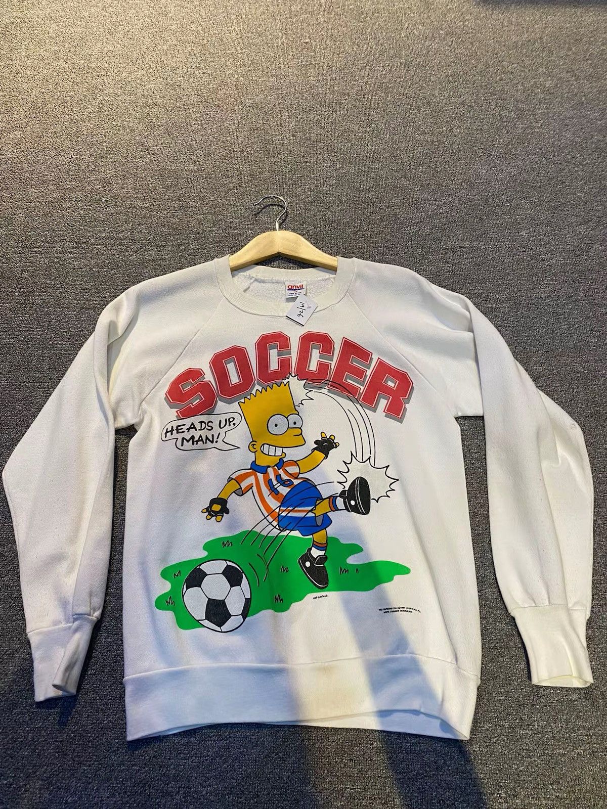 Anvil The Simpsons Soccer Sweatshirt 🇺🇸 Size US S / EU 44-46 / 1 - 1 Thumbnail
