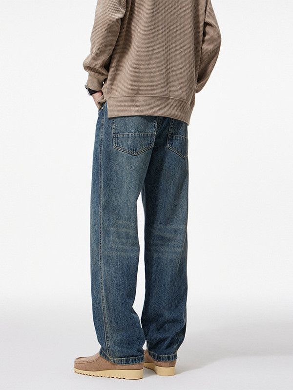 Jean American retro men's loose casual cleanfit straight jeans Size US 32 / EU 48 - 3 Thumbnail