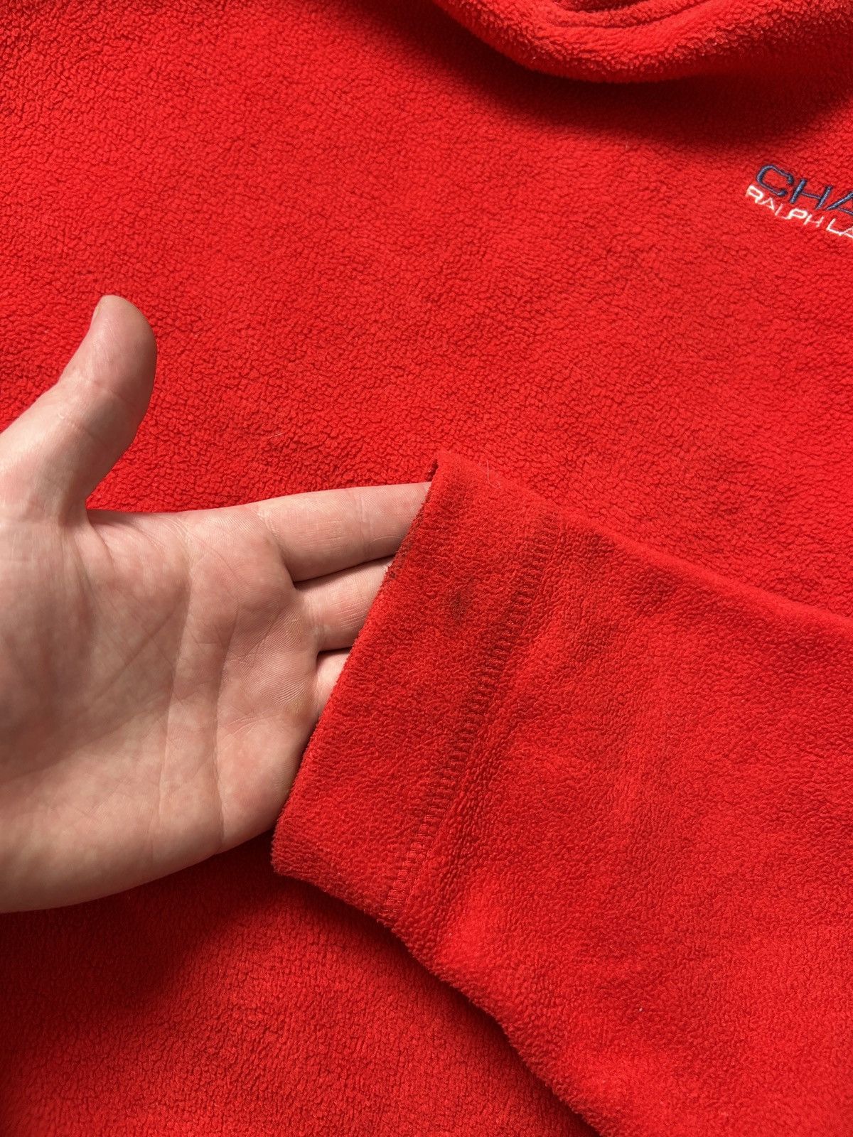 Polo Ralph Lauren Polo Ralph Lauren x Chaps red fleece sweatshirt Size US M / EU 48-50 / 2 - 5 Thumbnail